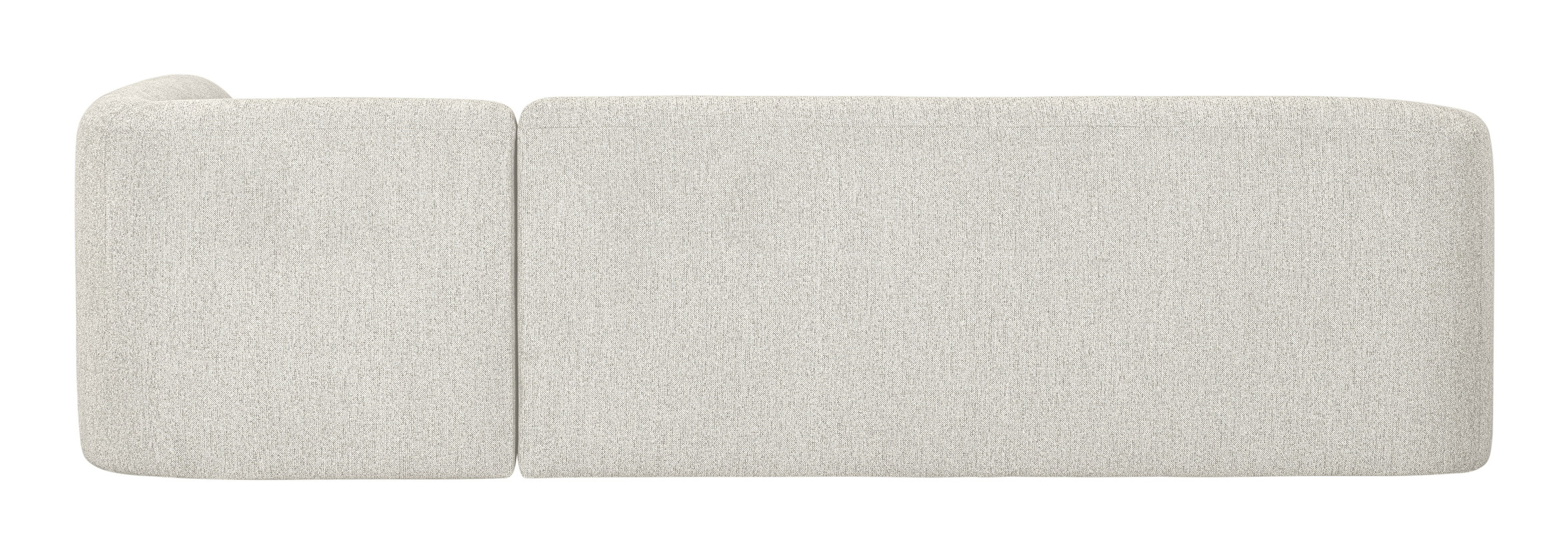 WOOOD Hoekbank 'Sloping' Rechts, kleur Pearl Melange