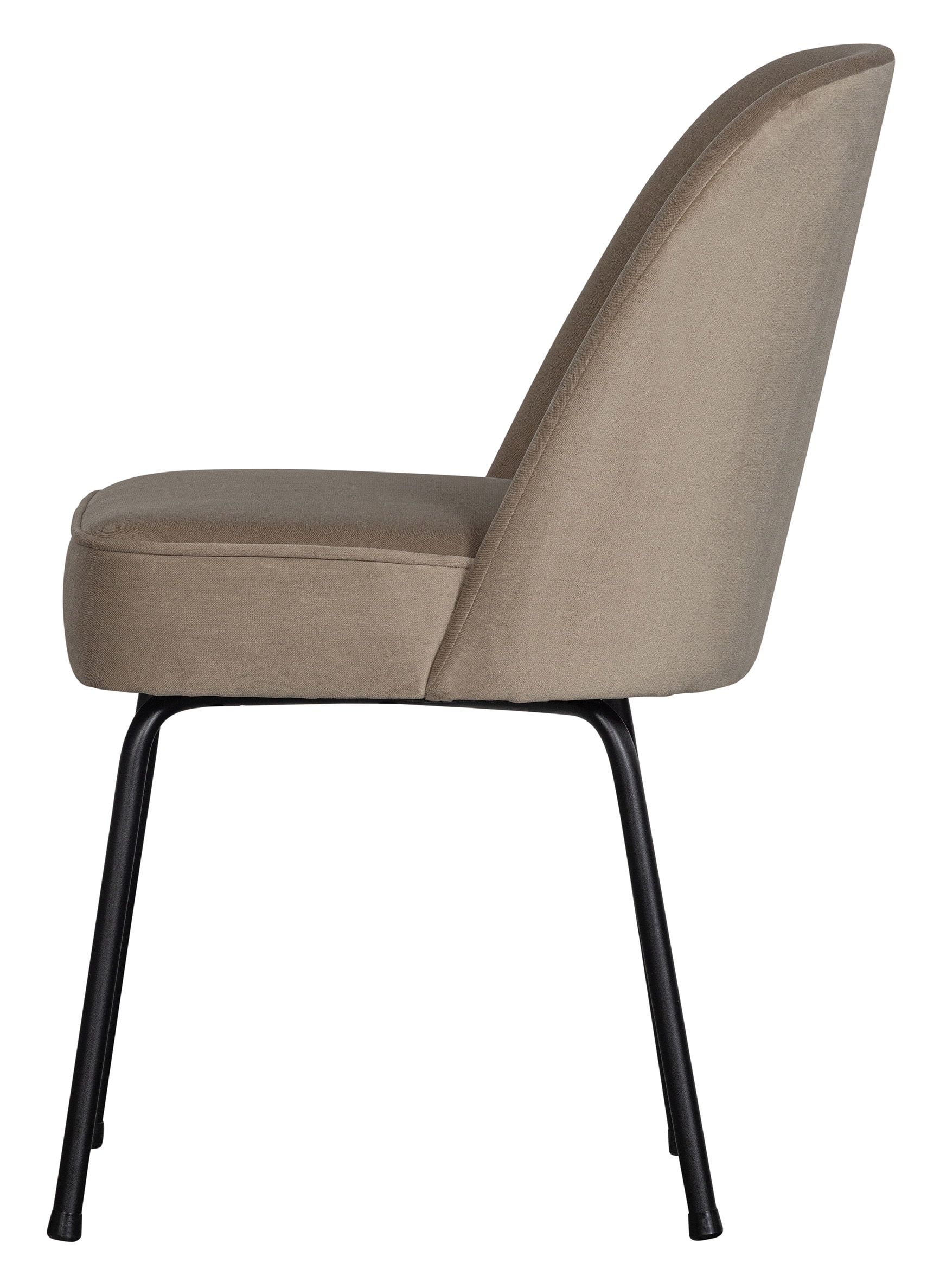 WOOOD Eetkamerstoel 'Vogue' Velvet, kleur Khaki