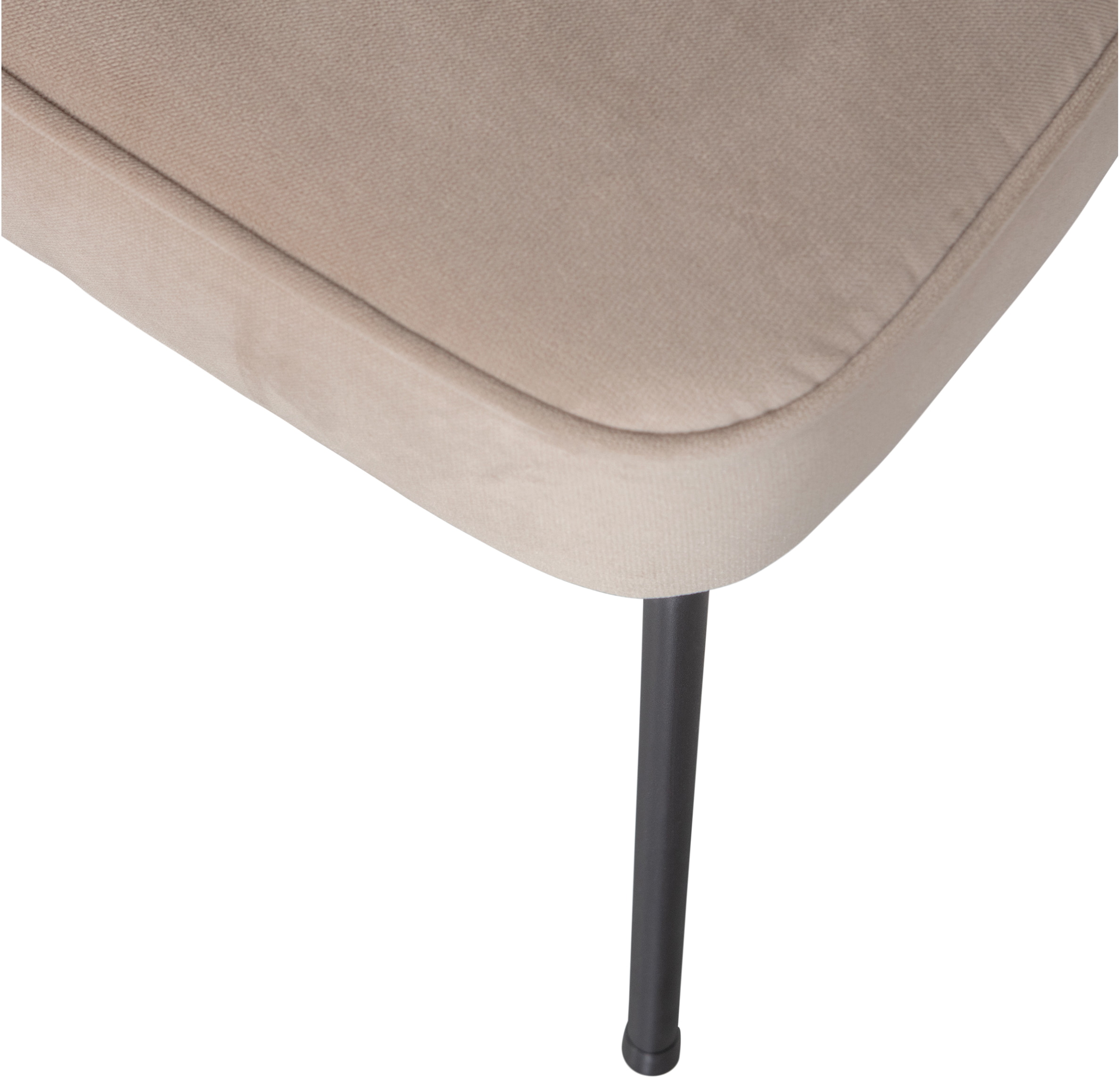 WOOOD Eetkamerstoel 'Vogue' Velvet, kleur Khaki