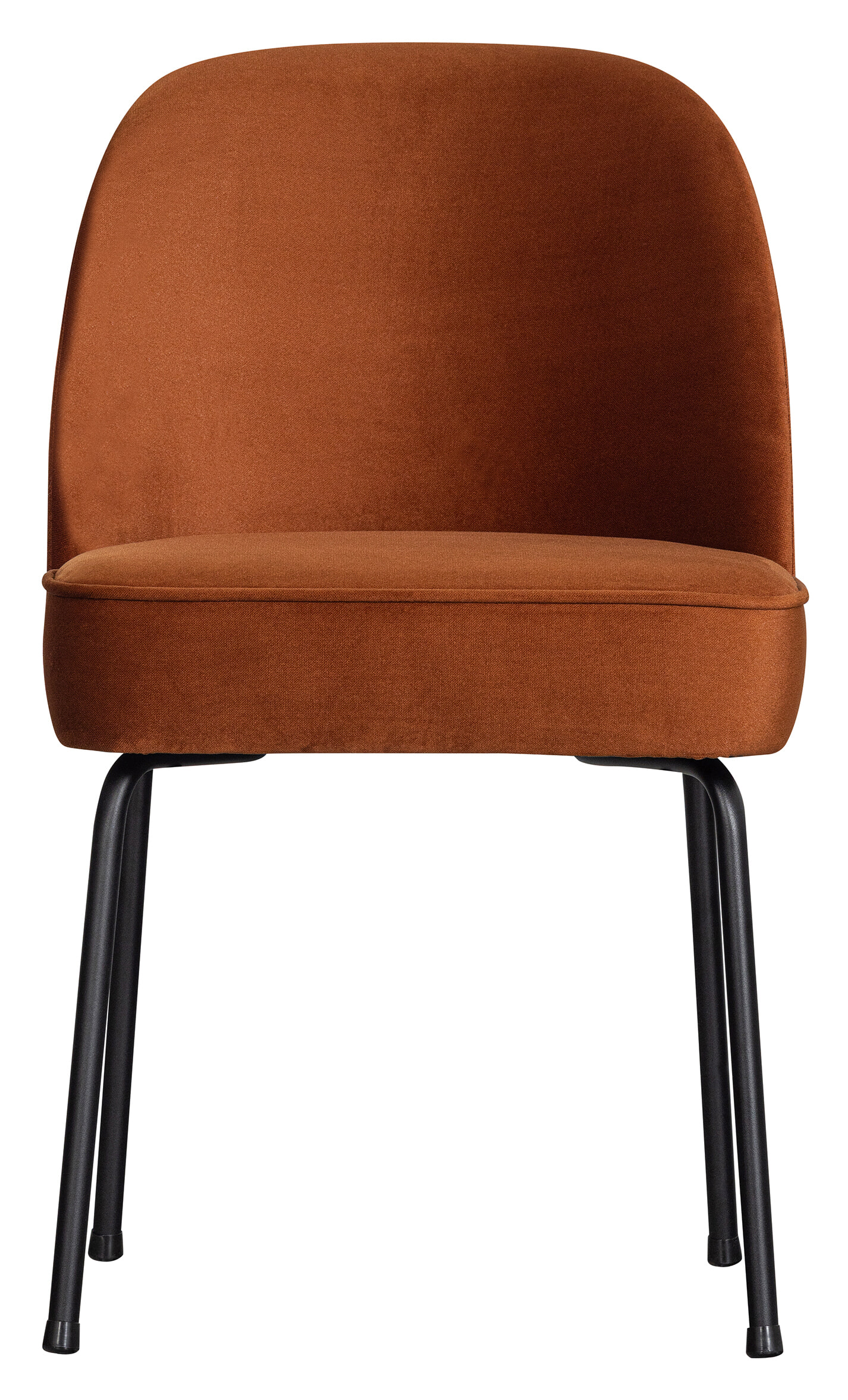 WOOOD Eetkamerstoel 'Vogue' Velvet, kleur Roestbruin