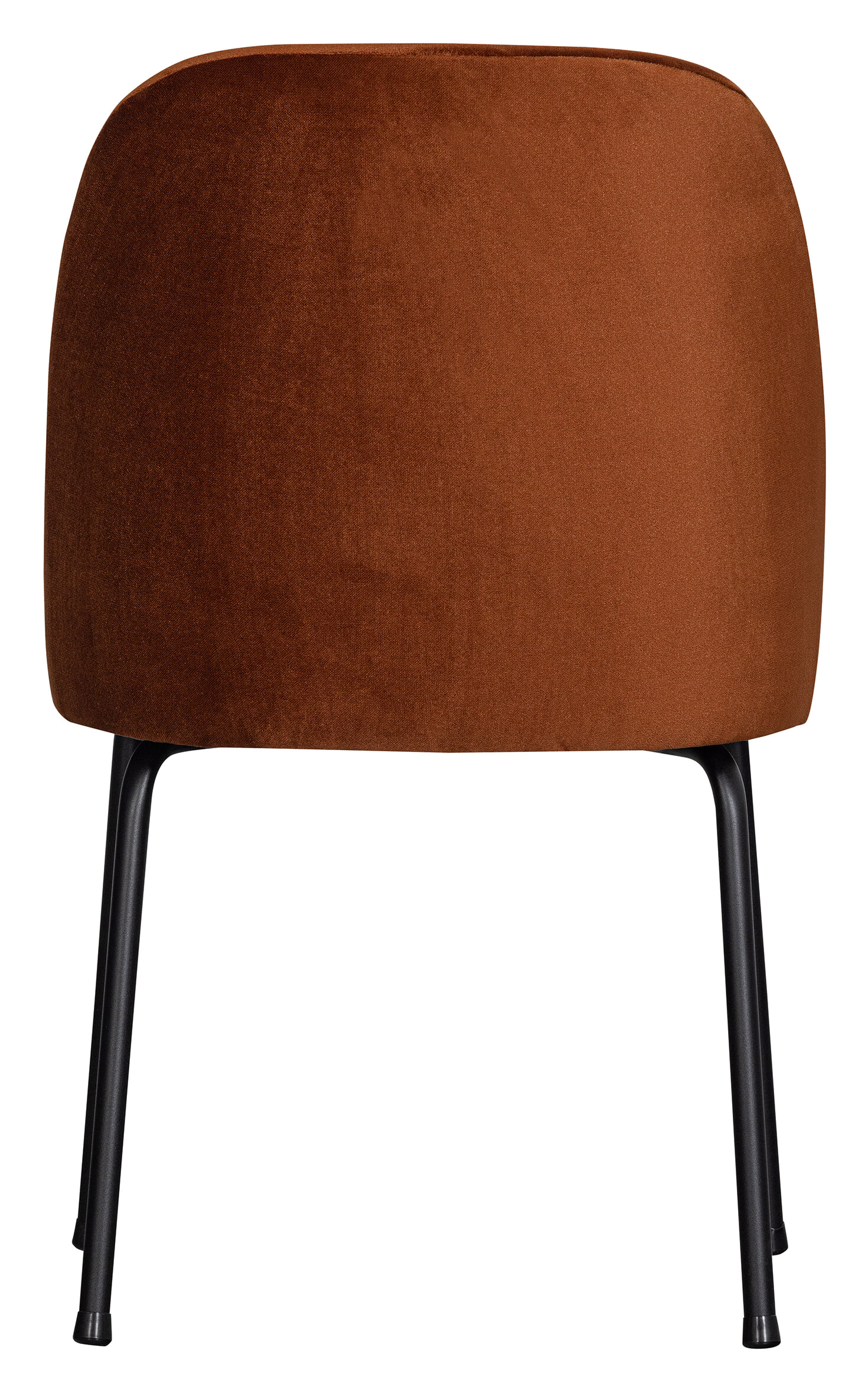 WOOOD Eetkamerstoel 'Vogue' Velvet, kleur Roestbruin