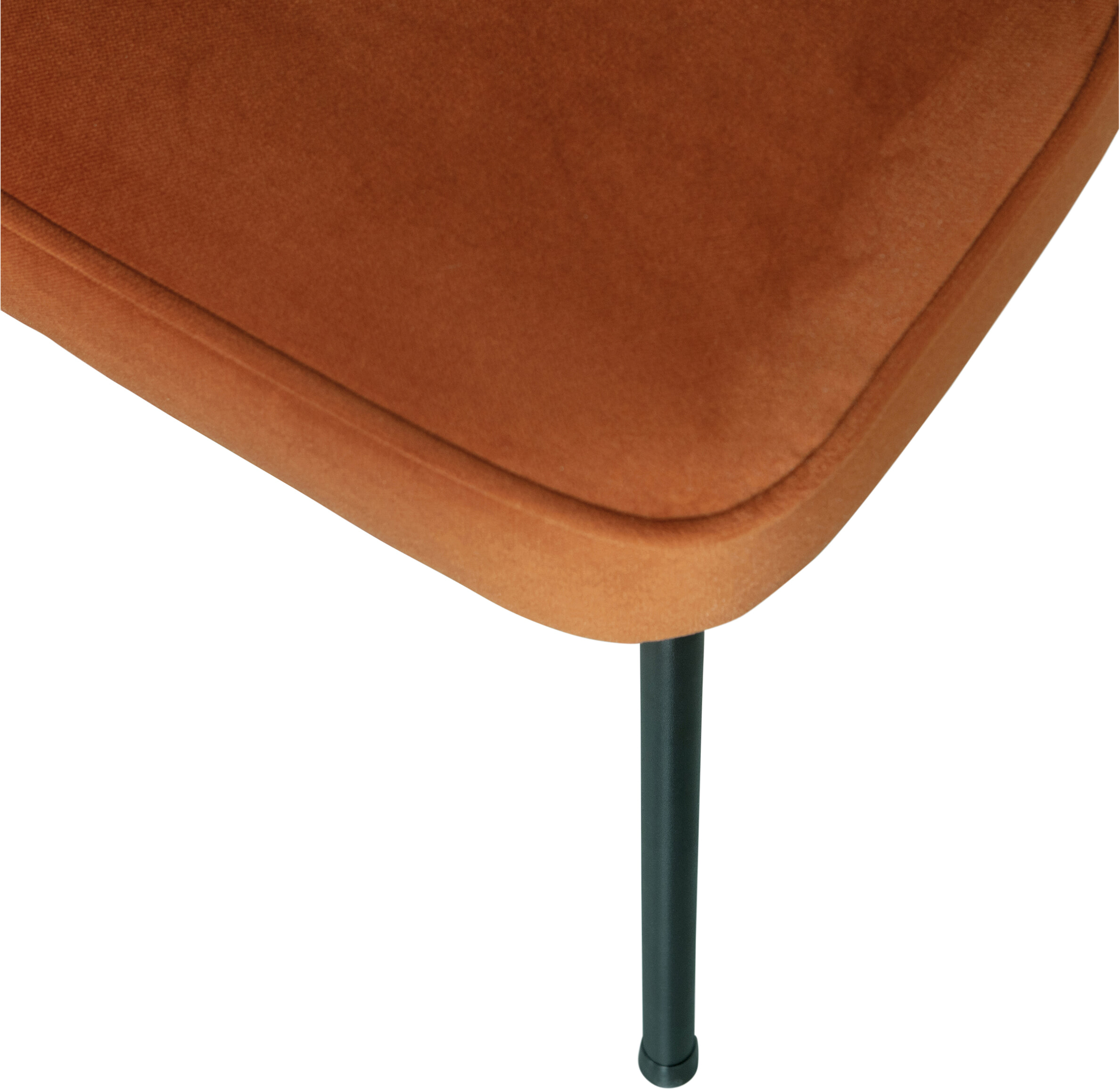 WOOOD Eetkamerstoel 'Vogue' Velvet, kleur Roestbruin