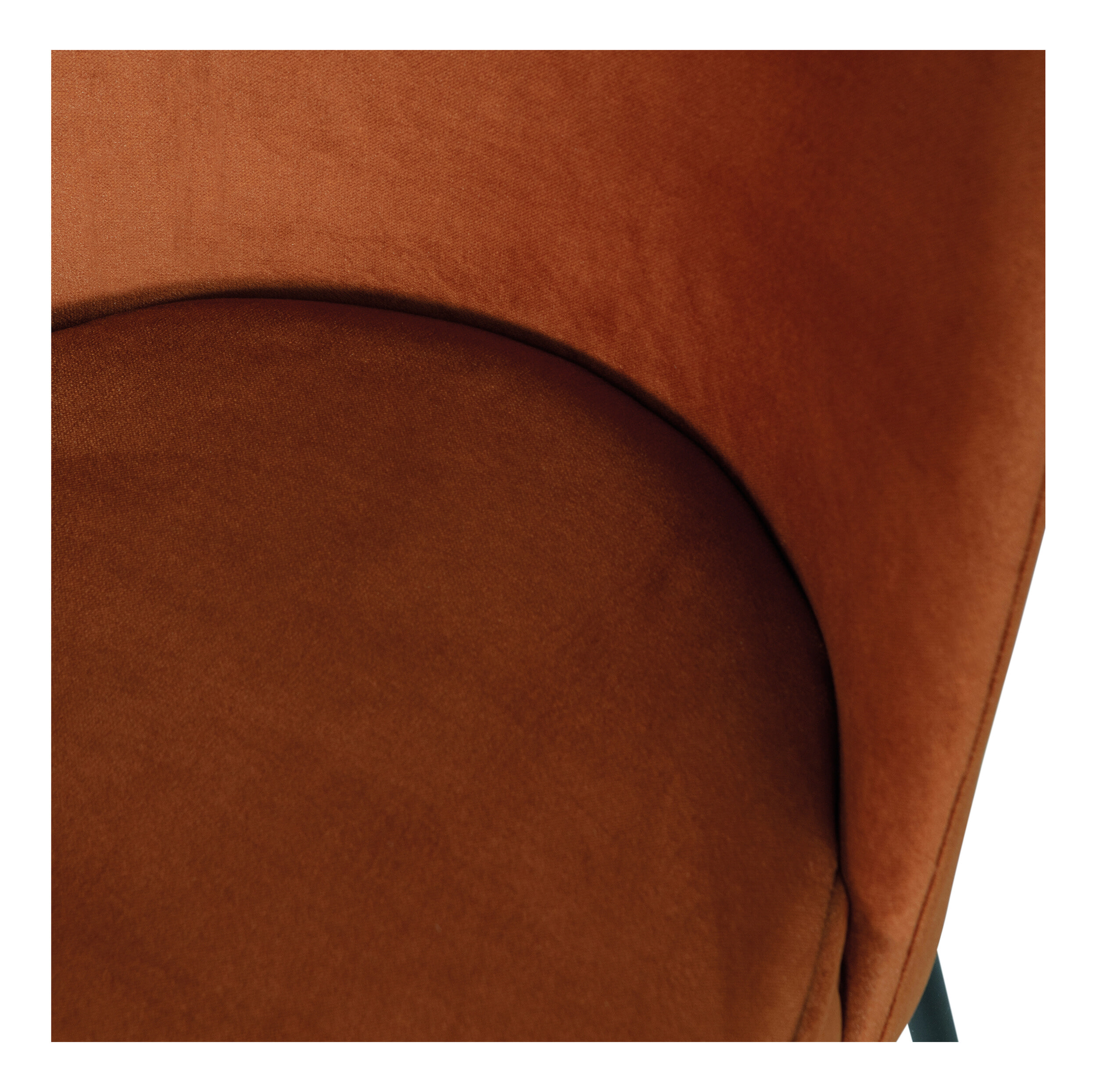 WOOOD Eetkamerstoel 'Vogue' Velvet, kleur Roestbruin