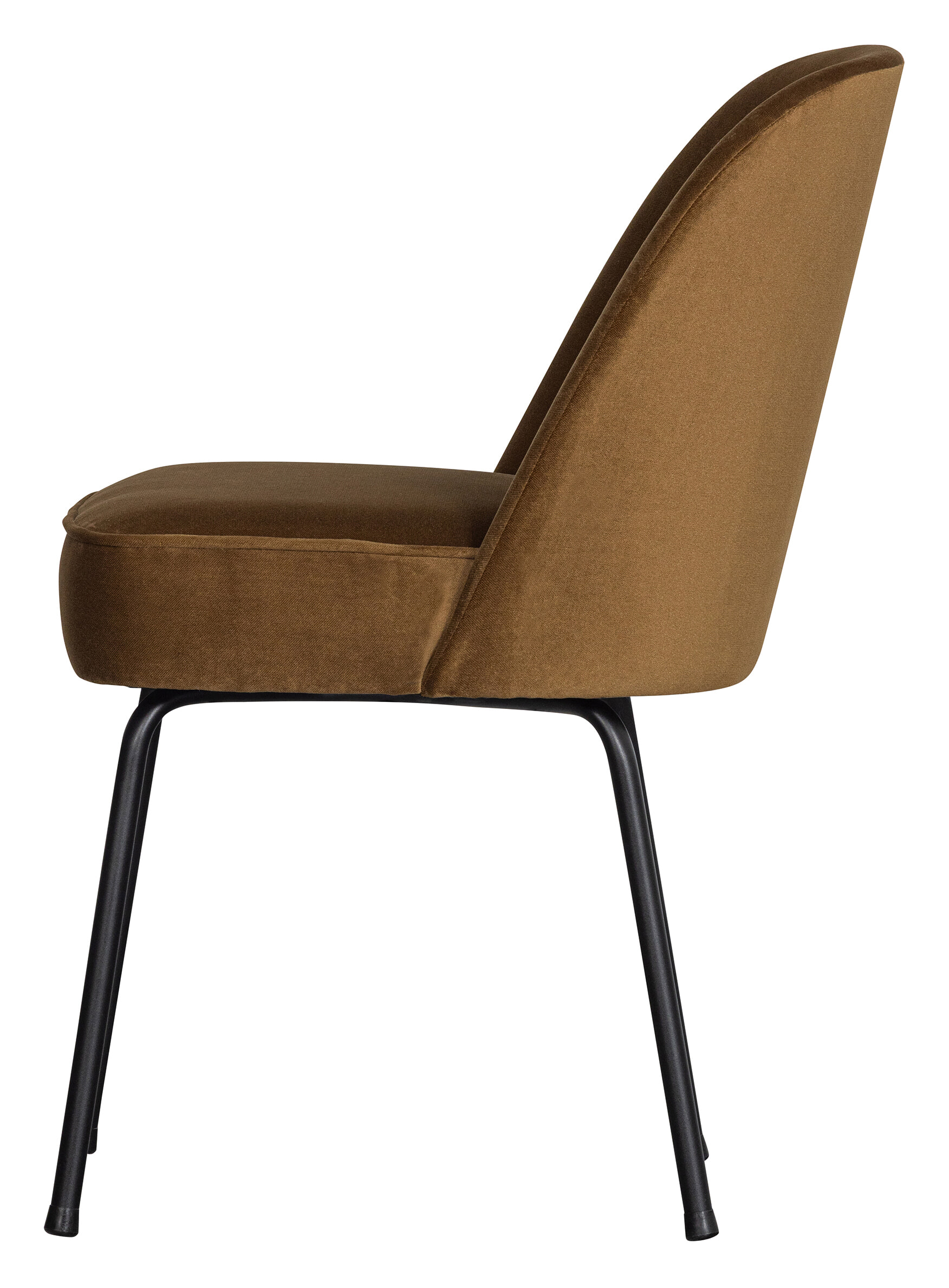 WOOOD Eetkamerstoel 'Vogue' Velvet, kleur Honing Geel