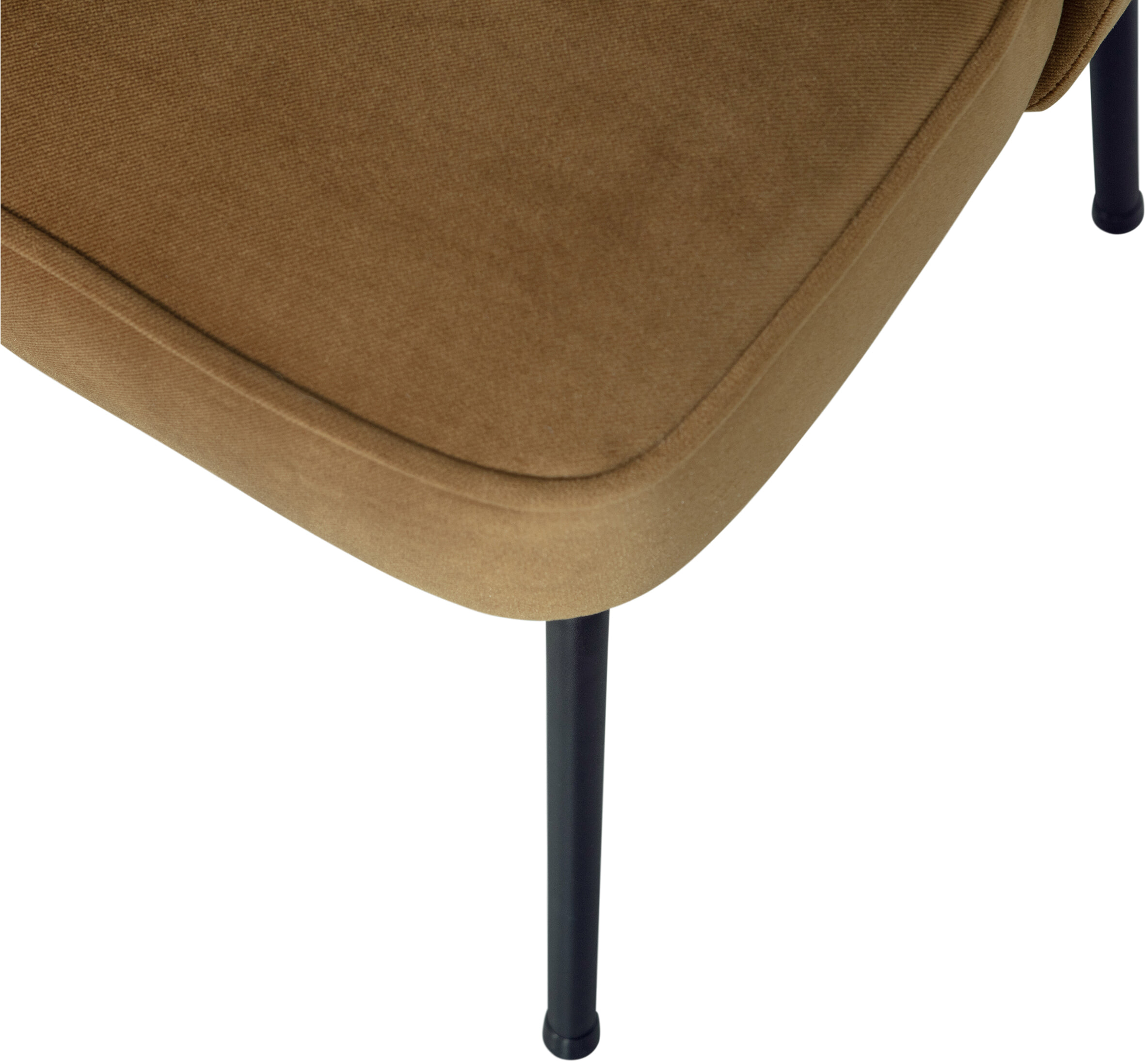 WOOOD Eetkamerstoel 'Vogue' Velvet, kleur Honing Geel
