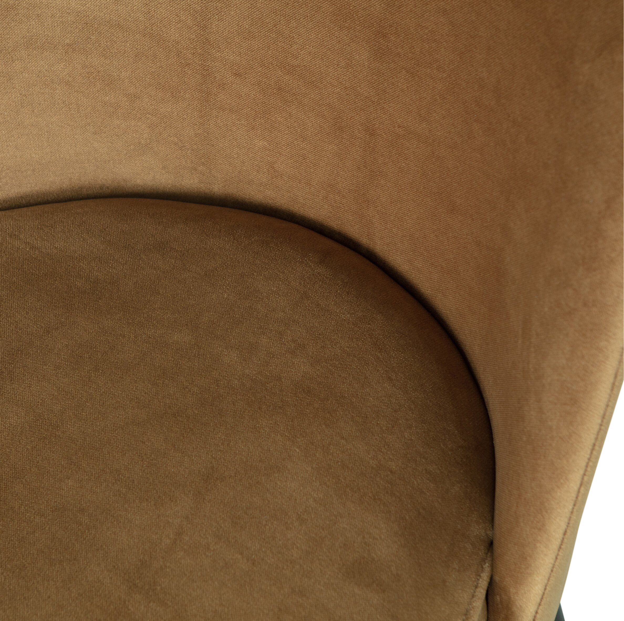 WOOOD Eetkamerstoel 'Vogue' Velvet, kleur Honing Geel