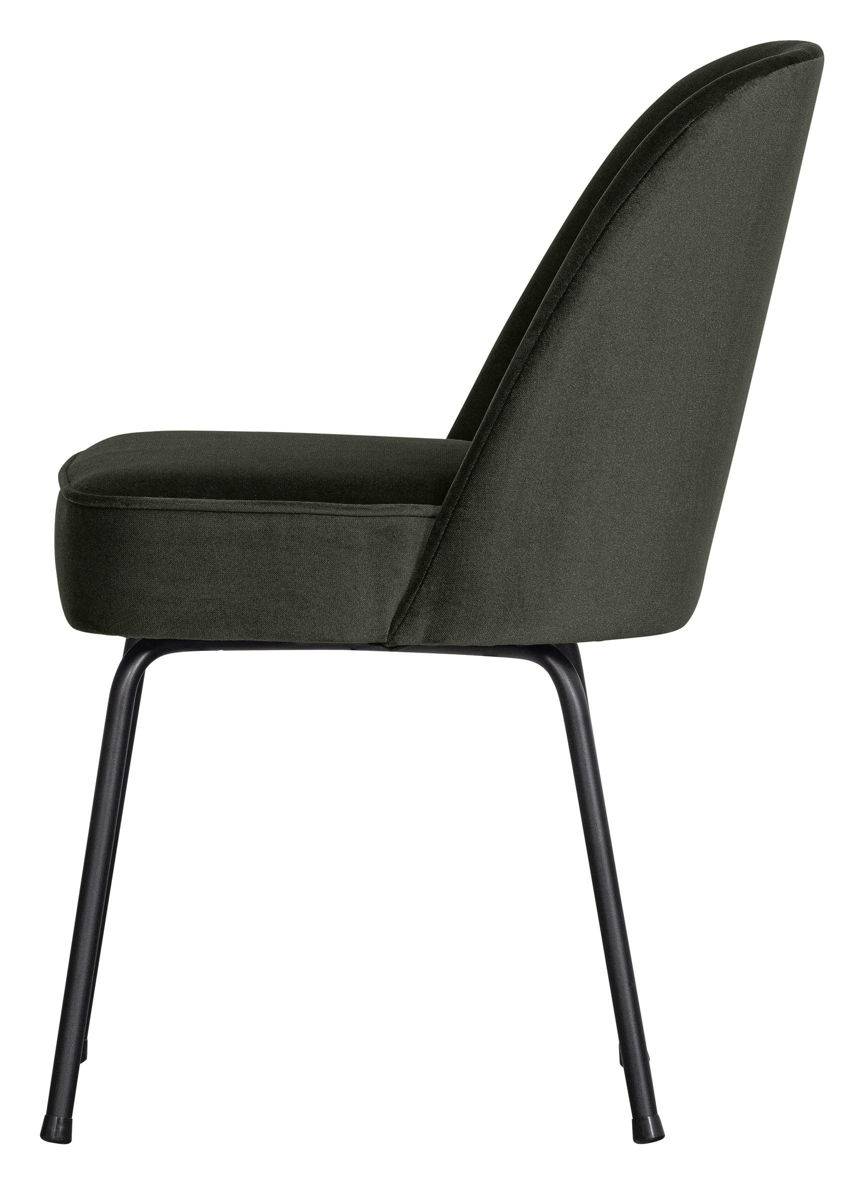 WOOOD Eetkamerstoel 'Vogue' Velvet, kleur Donkergroen