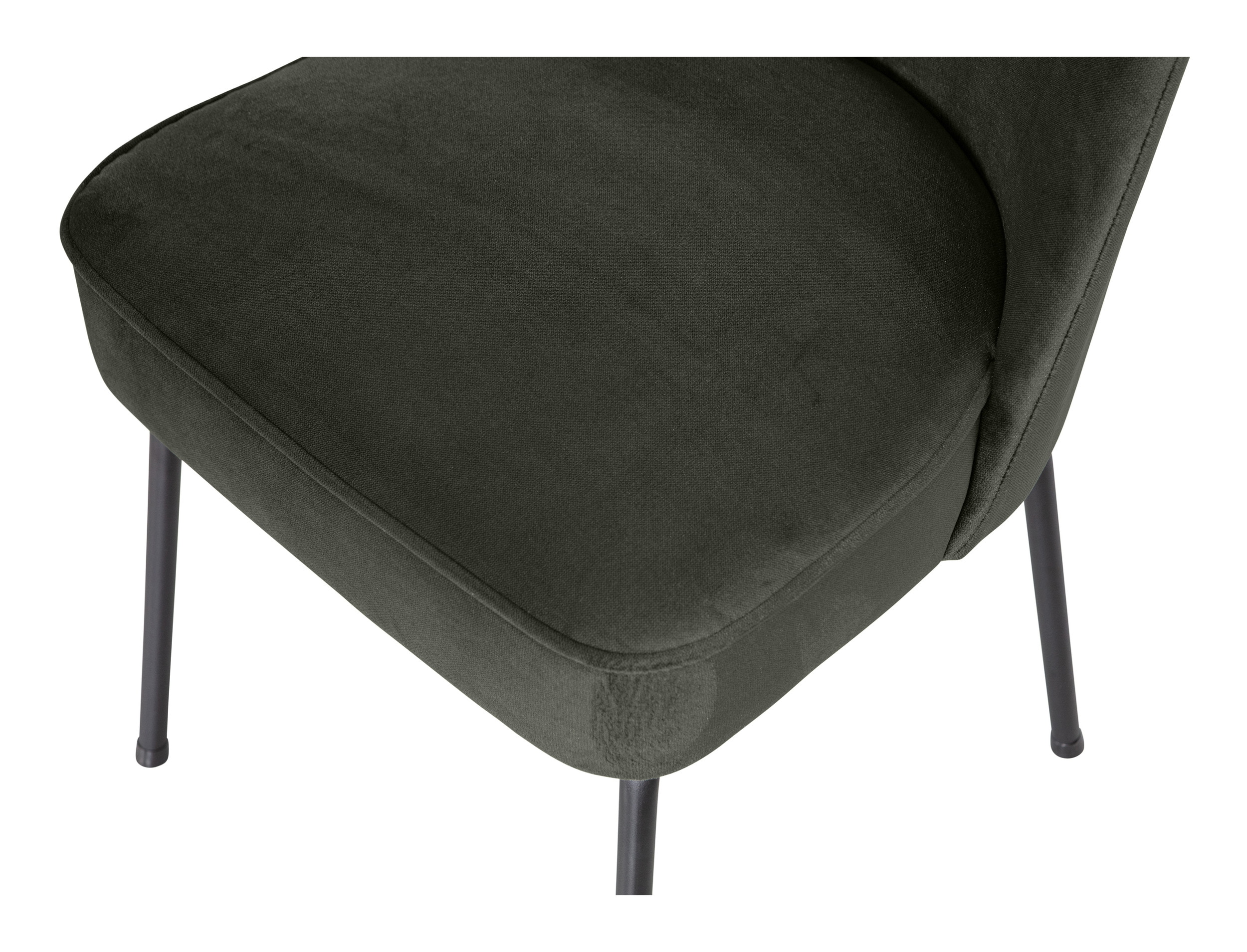 WOOOD Eetkamerstoel 'Vogue' Velvet, kleur Donkergroen