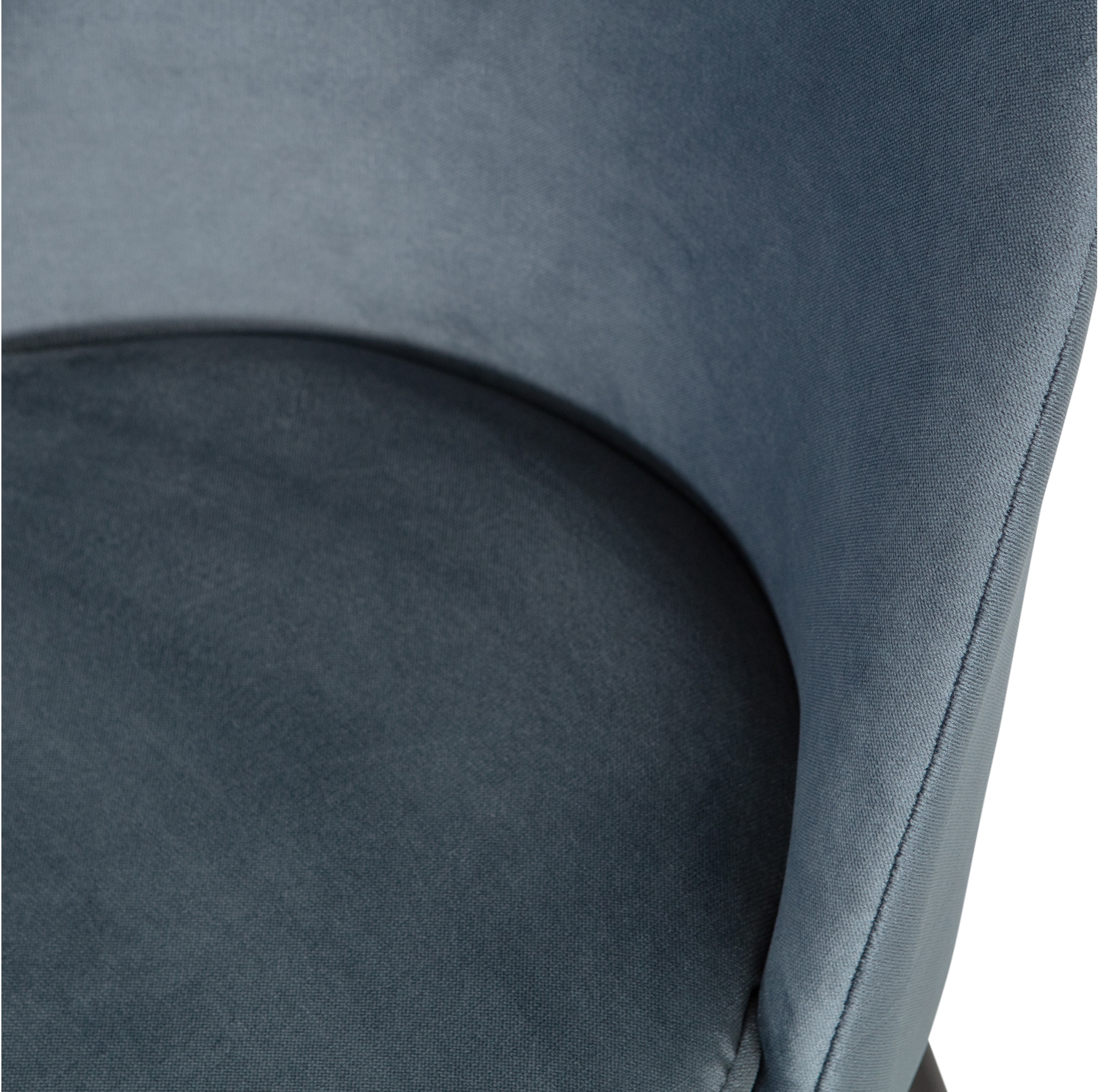 WOOOD Eetkamerstoel 'Vogue' Velvet, kleur Teal