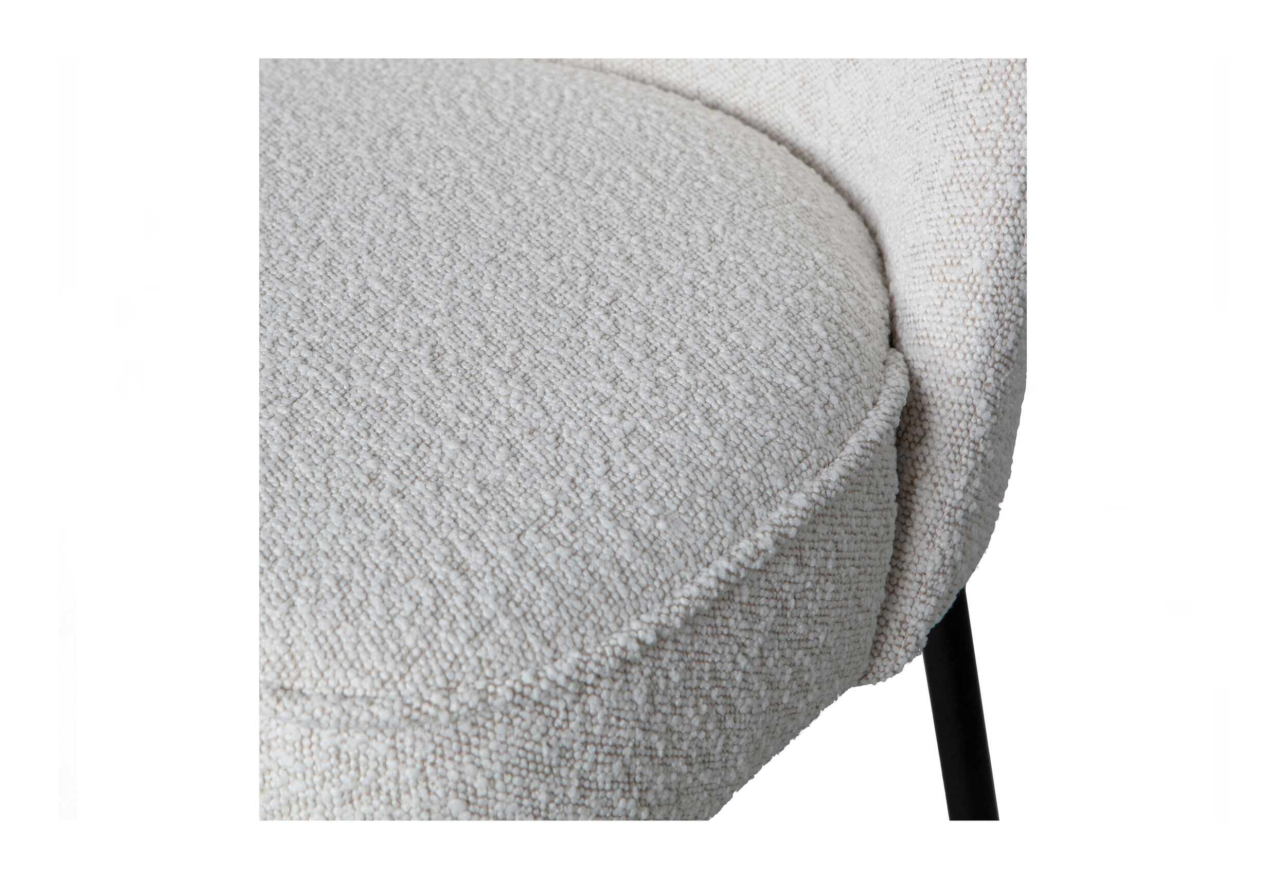 WOOOD Eetkamerbank 'Vogue' Bouclé, kleur Naturel