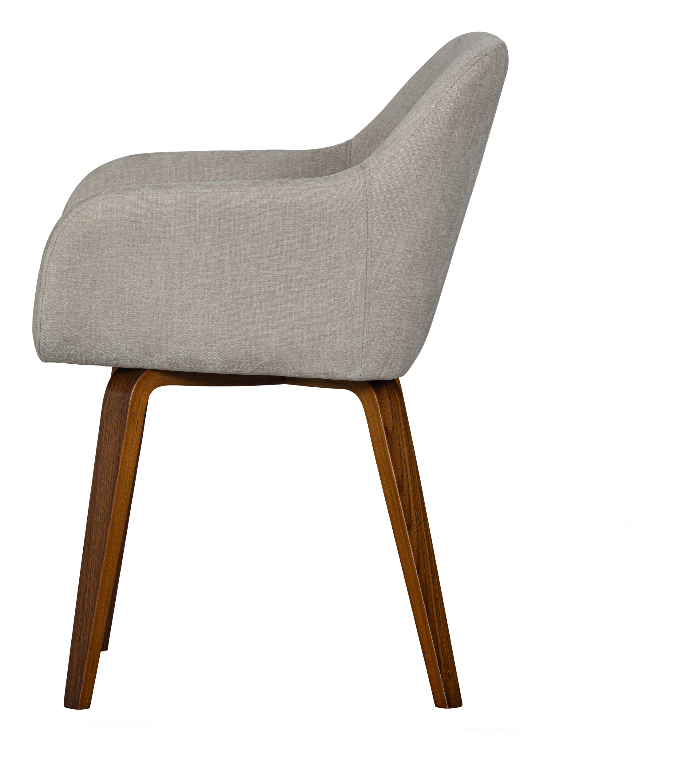 vtwonen Eetkamerstoel 'Base' Velvet, kleur Zand