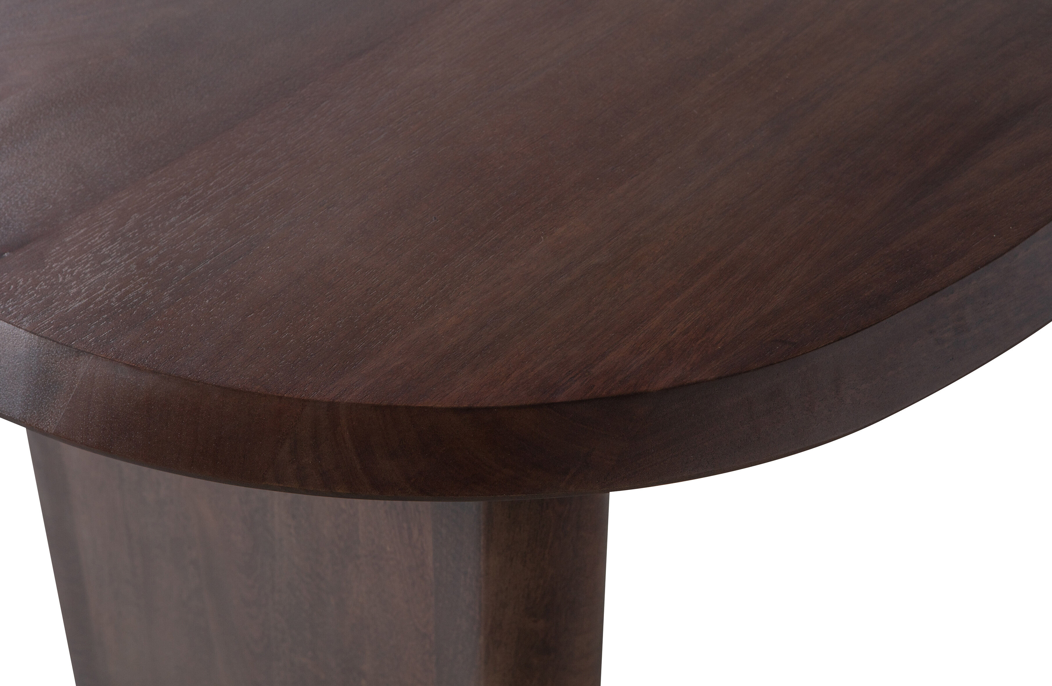 vtwonen Ovale Eettafel 'Ellips' Mangohout, 240 x 90cm, kleur walnoot