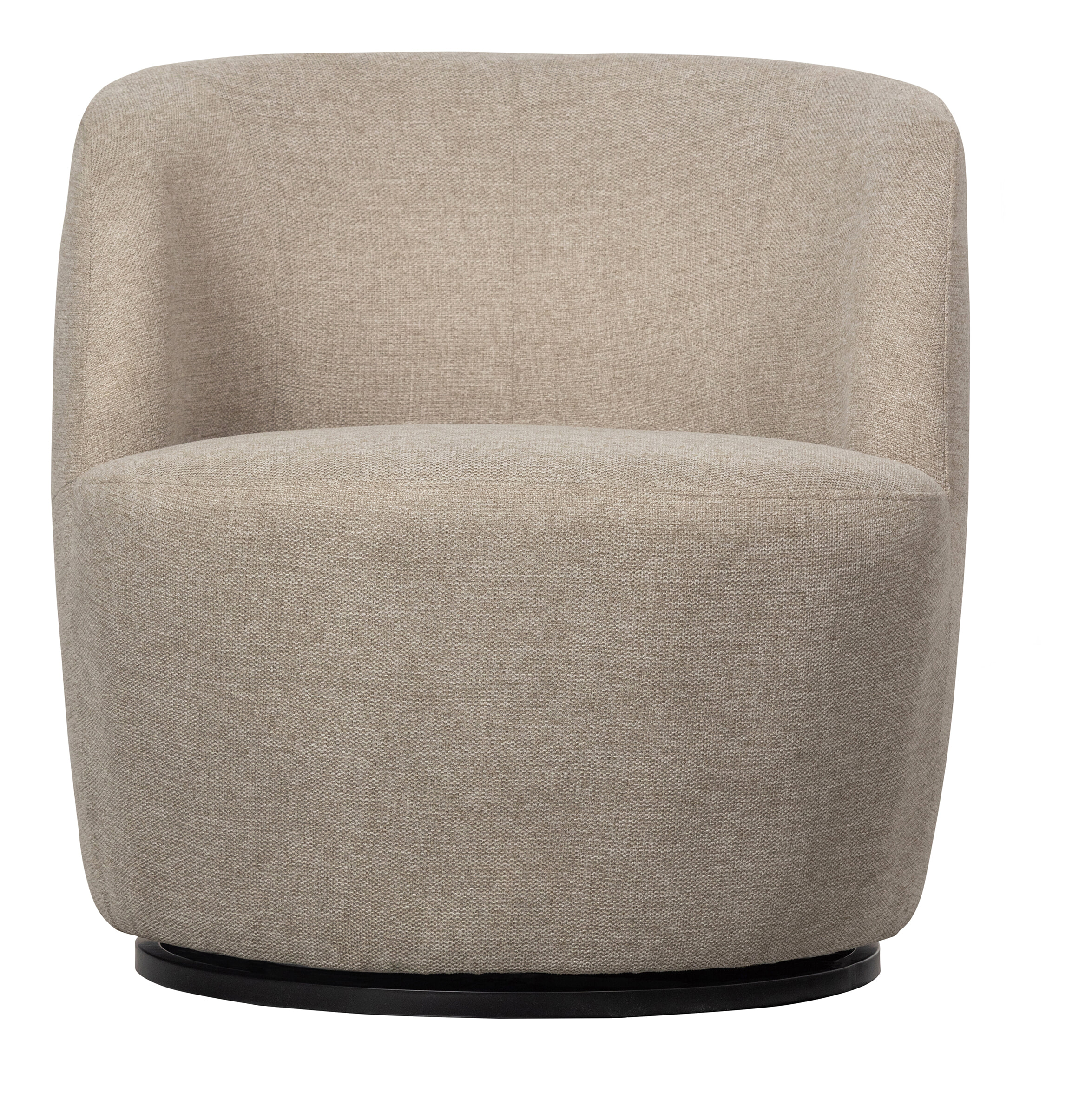WOOOD Draaifauteuil 'Serra' Woven, kleur Zand