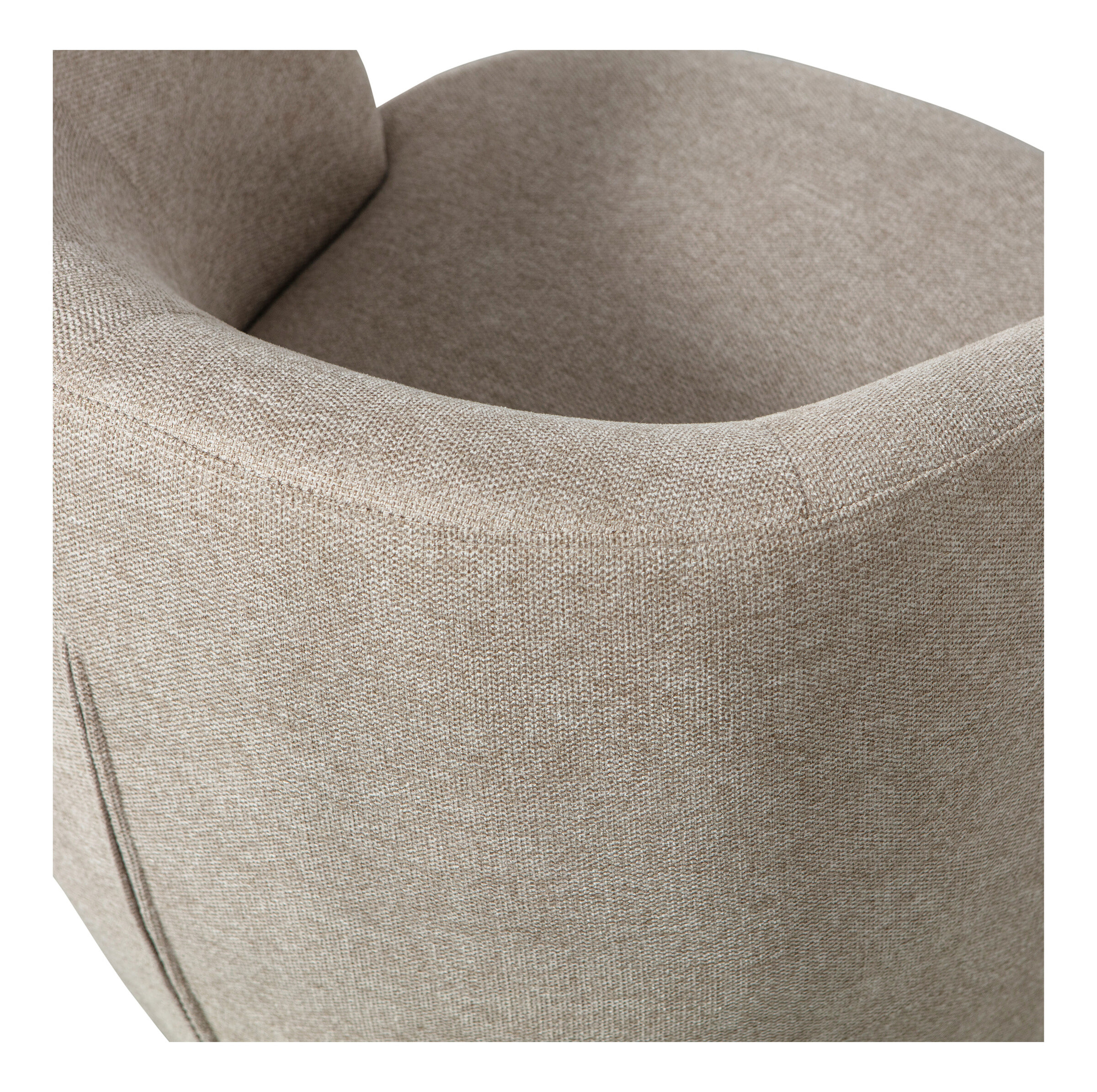 WOOOD Draaifauteuil 'Serra' Woven, kleur Zand