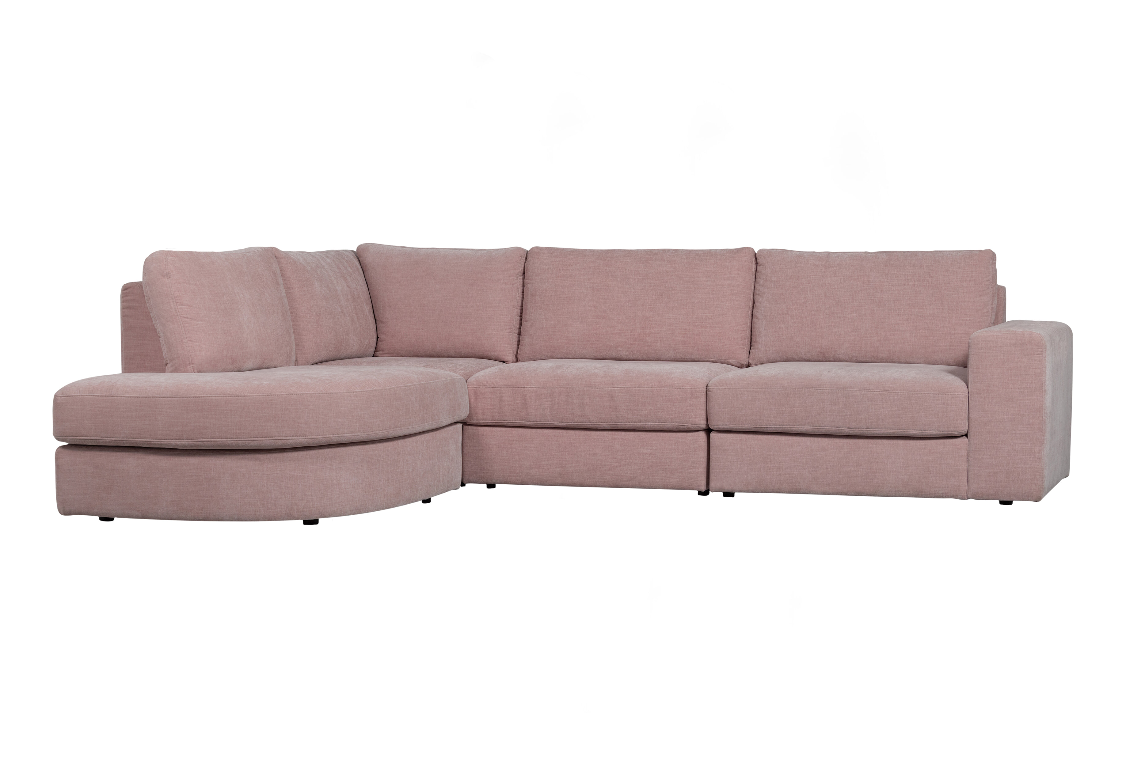 vtwonen Hoekbank 'Family' Links, Woven, kleur Roze