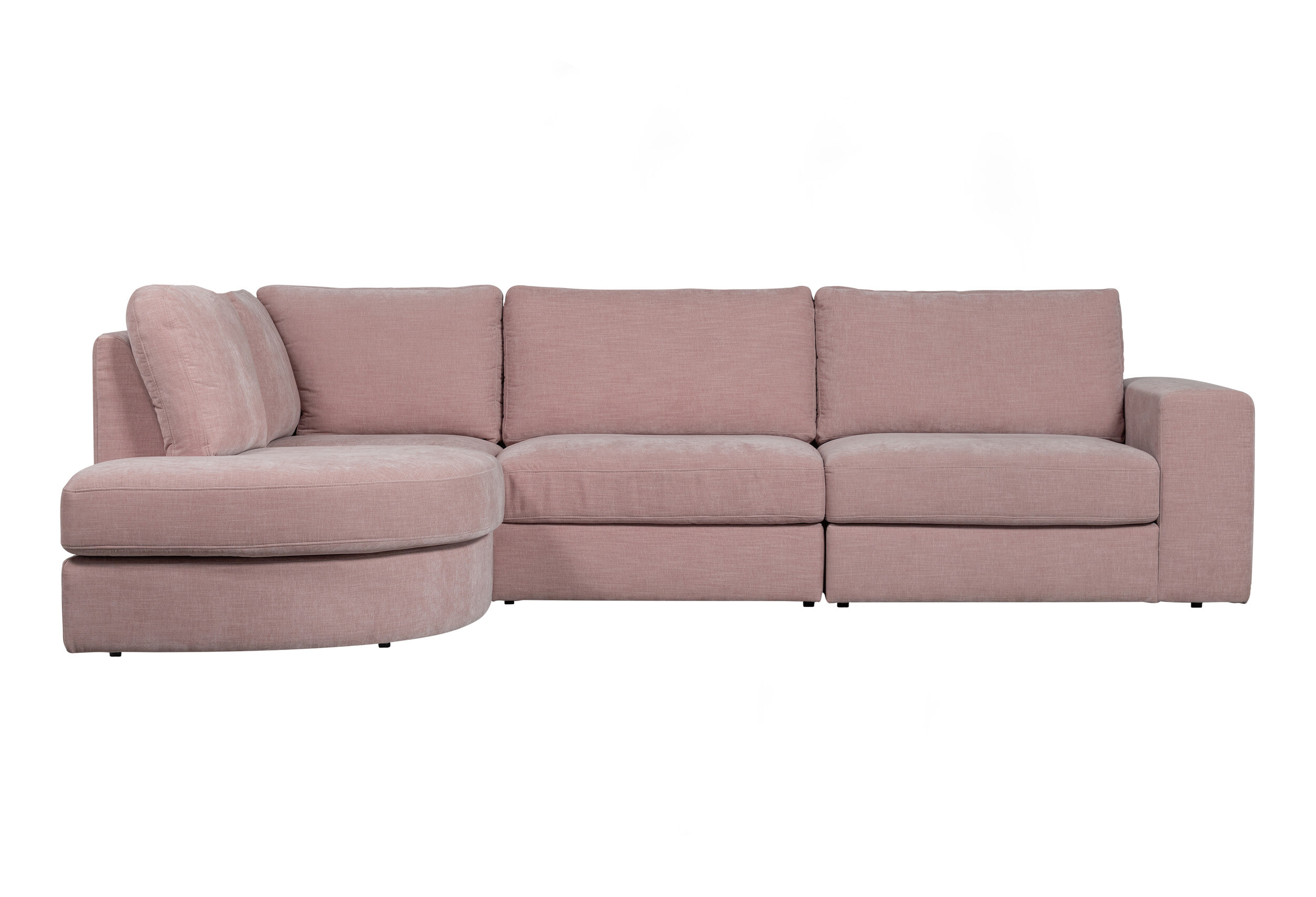 vtwonen Hoekbank 'Family' Links, Woven, kleur Roze