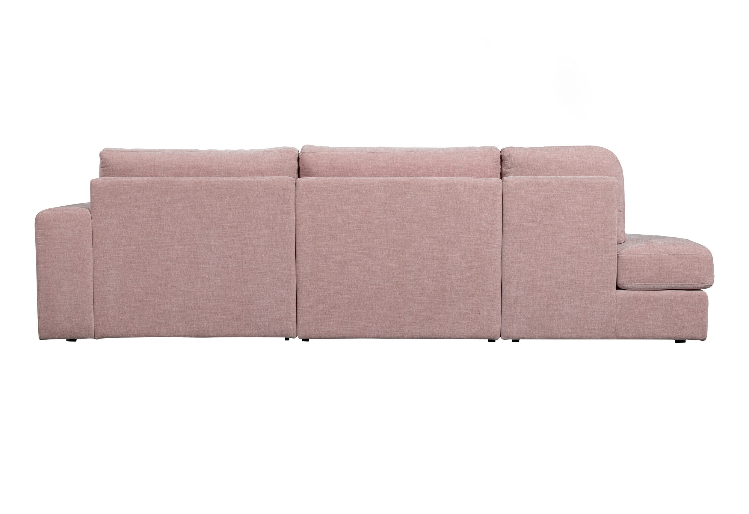 vtwonen 2,5-zits Bank 'Family' Ronding Links, Woven, kleur Roze