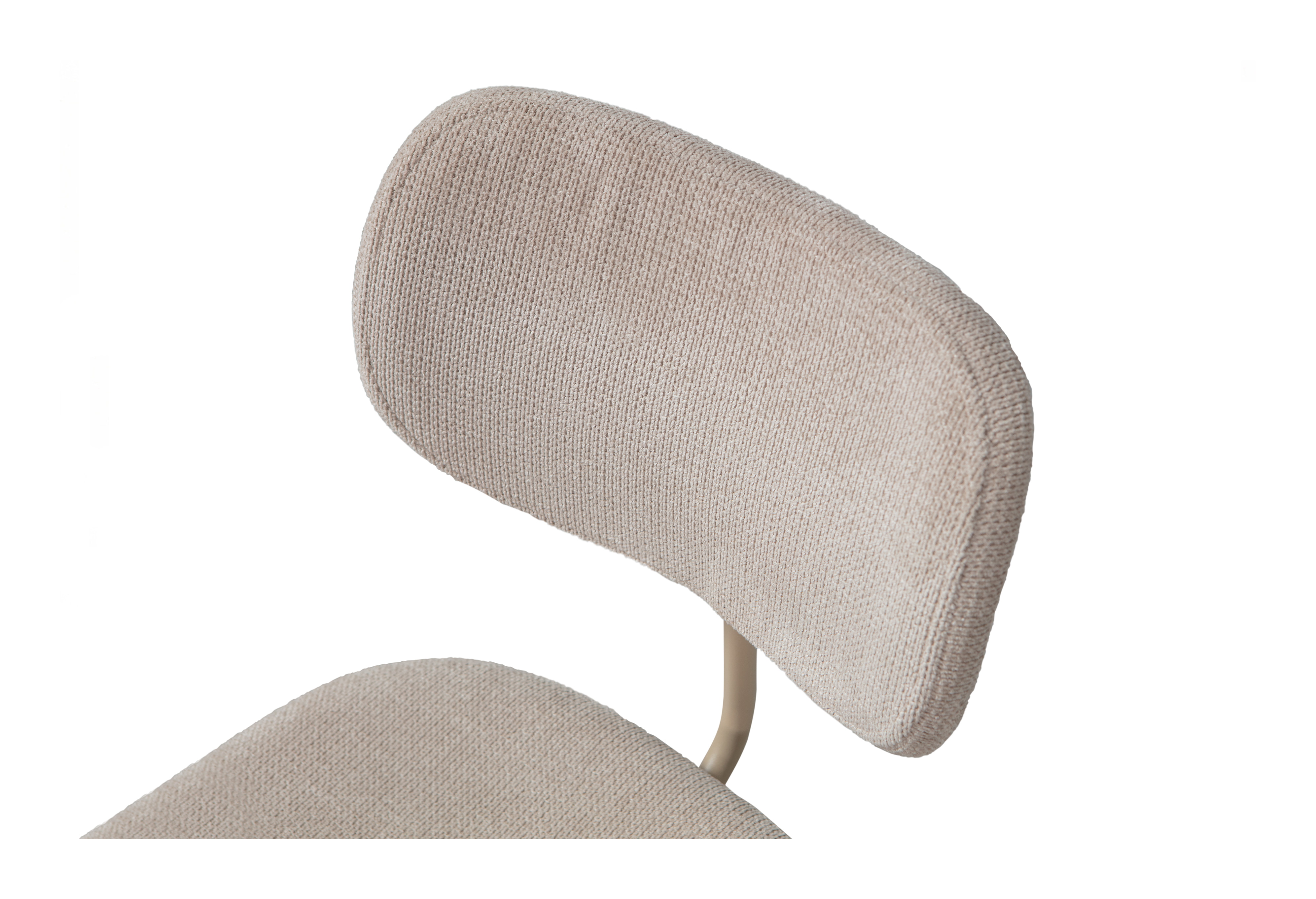 WOOOD Eetkamerstoel 'Link' Chenille, kleur Zand