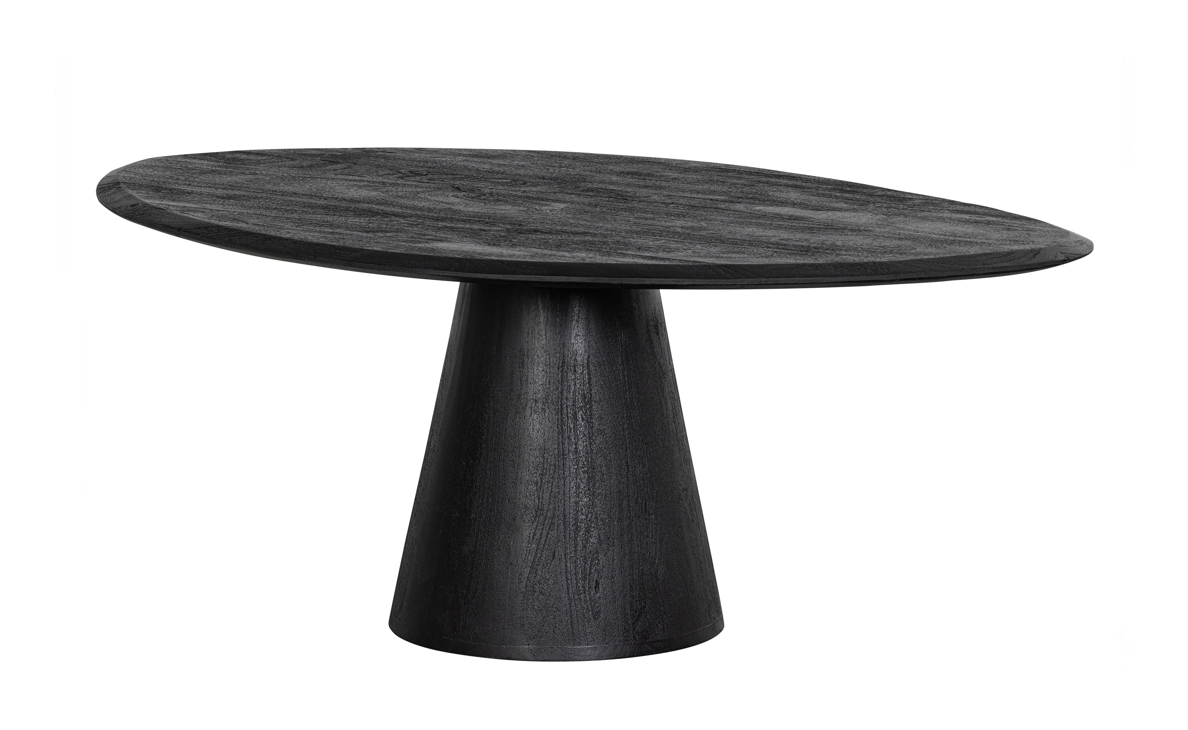WOOOD Organische Salontafel 'Posture' Mangohout, 120 x 80cm, kleur Zwart