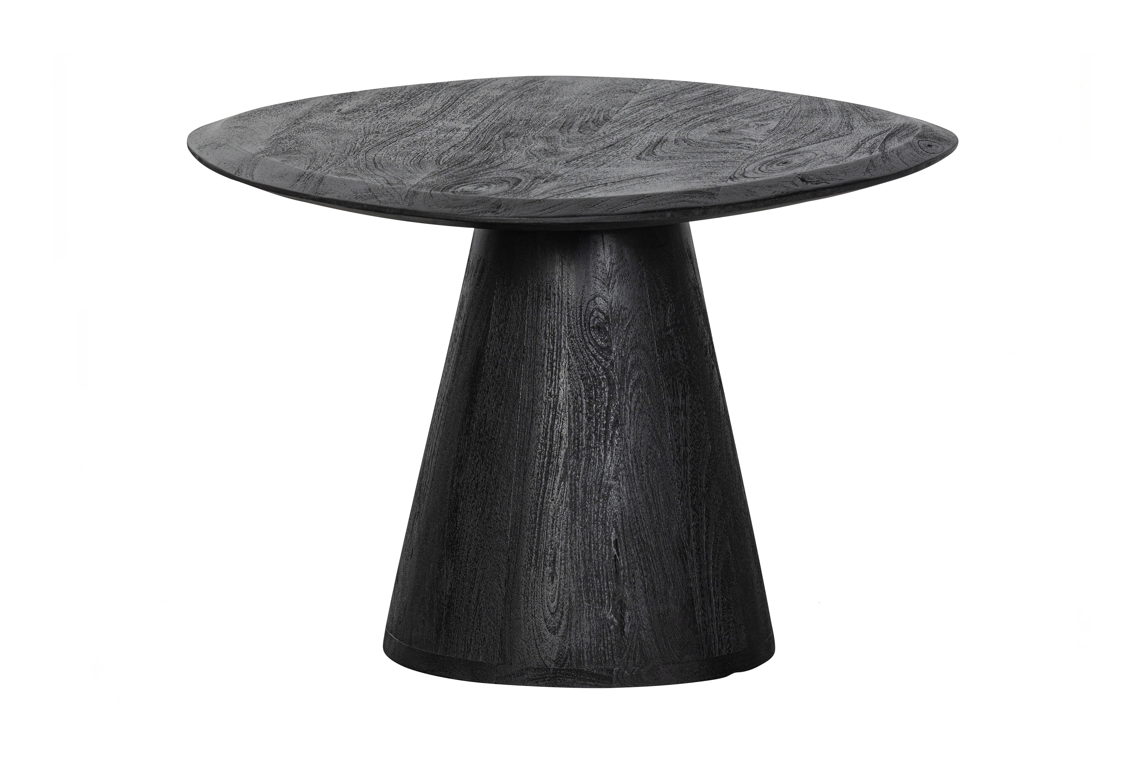 WOOOD Organische Salontafel 'Posture' Mangohout, 70 x 59cm, kleur Zwart