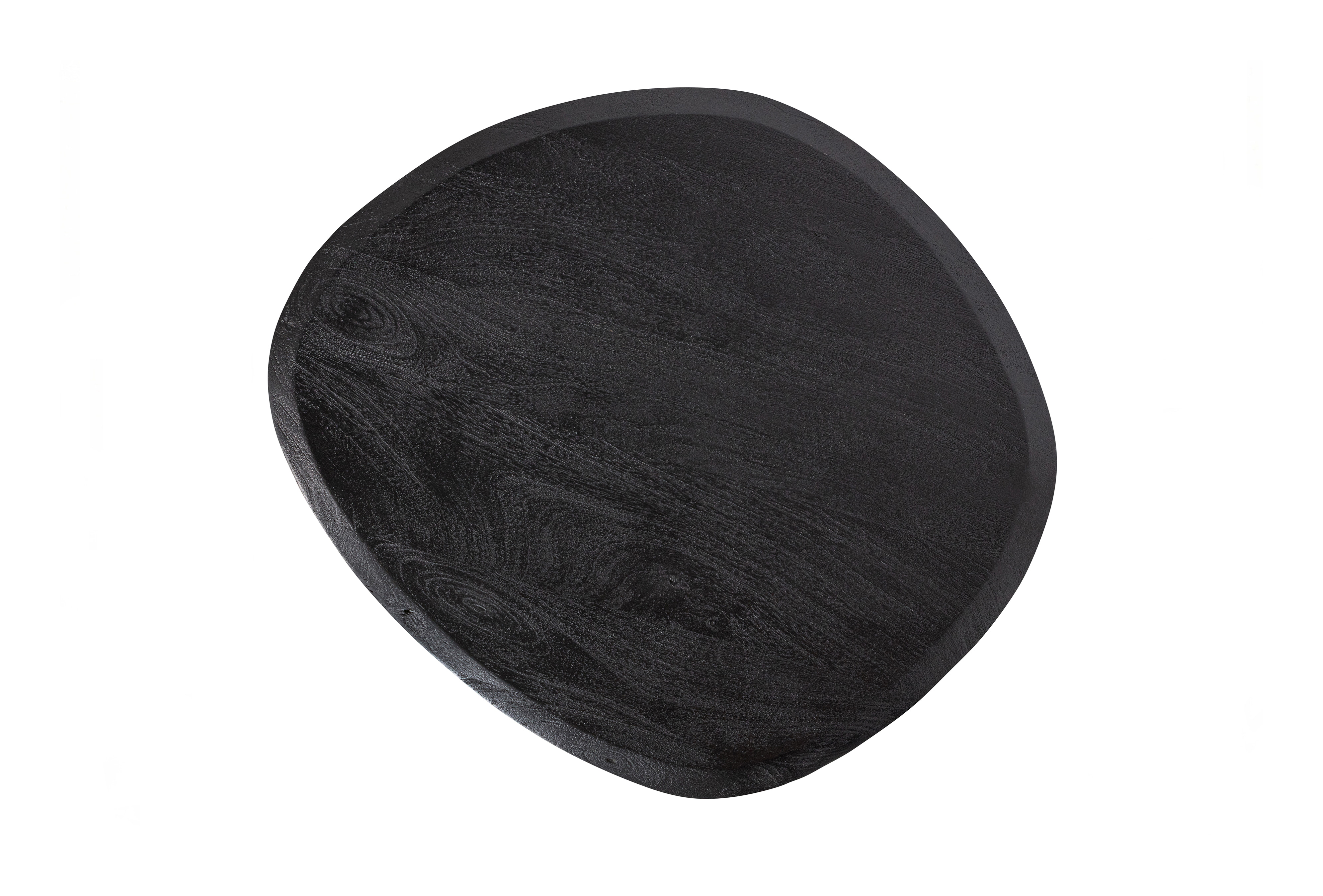 WOOOD Organische Salontafel 'Posture' Mangohout, 70 x 59cm, kleur Zwart
