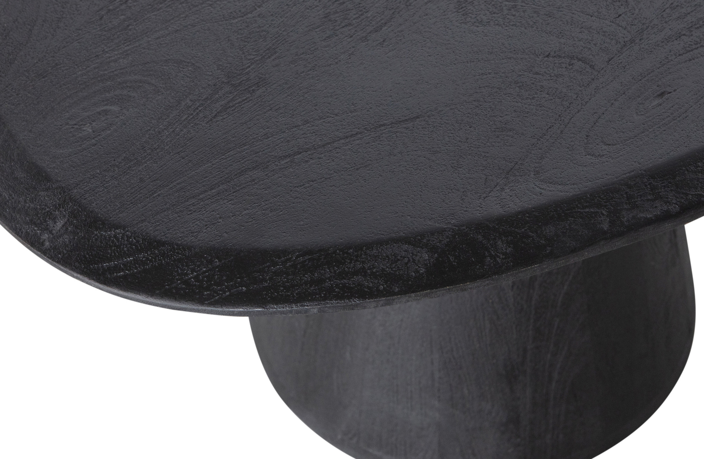 WOOOD Organische Salontafel 'Posture' Mangohout, 70 x 59cm, kleur Zwart