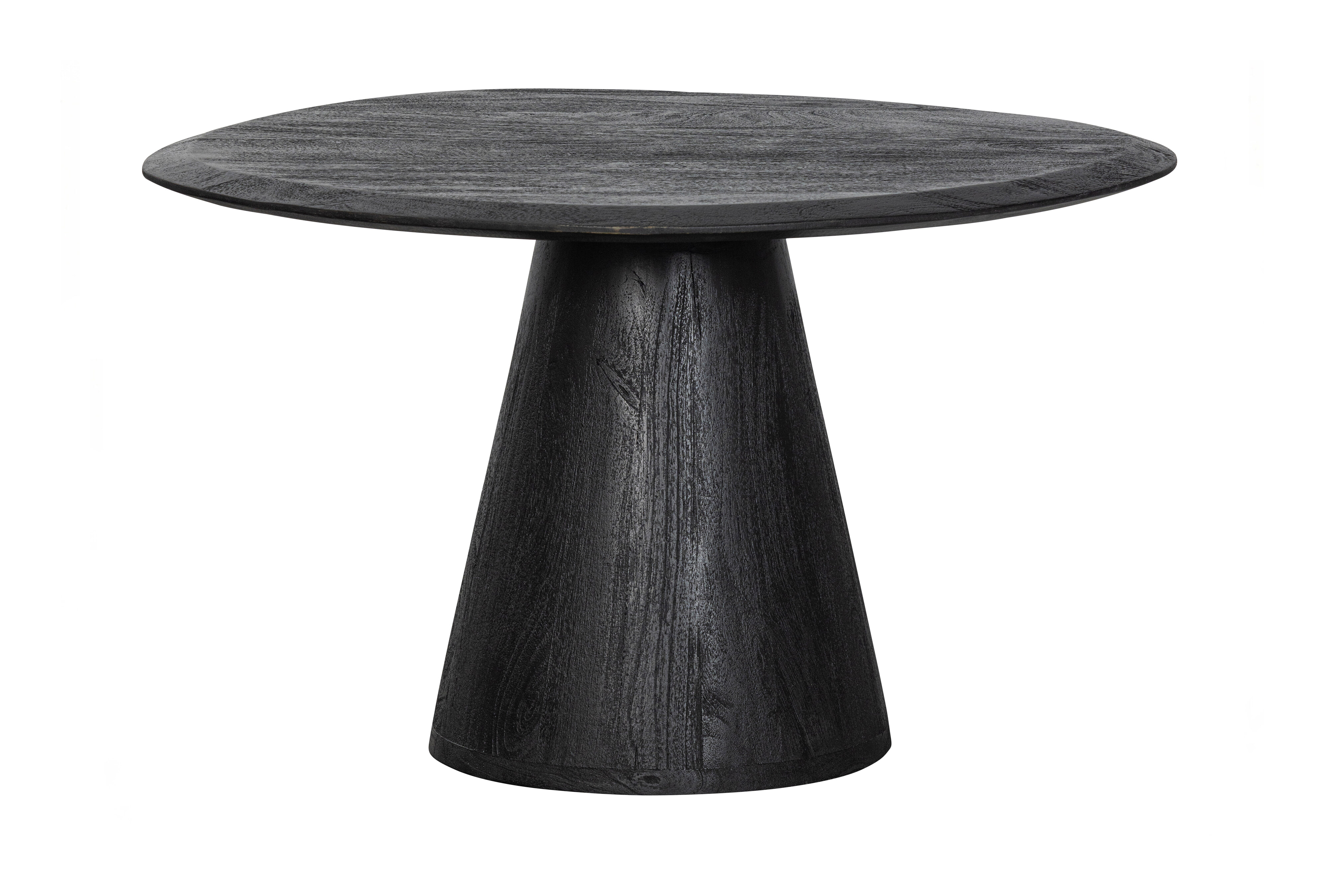 WOOOD Organische Salontafel 'Posture' Mangohout, 70 x 59cm, kleur Zwart