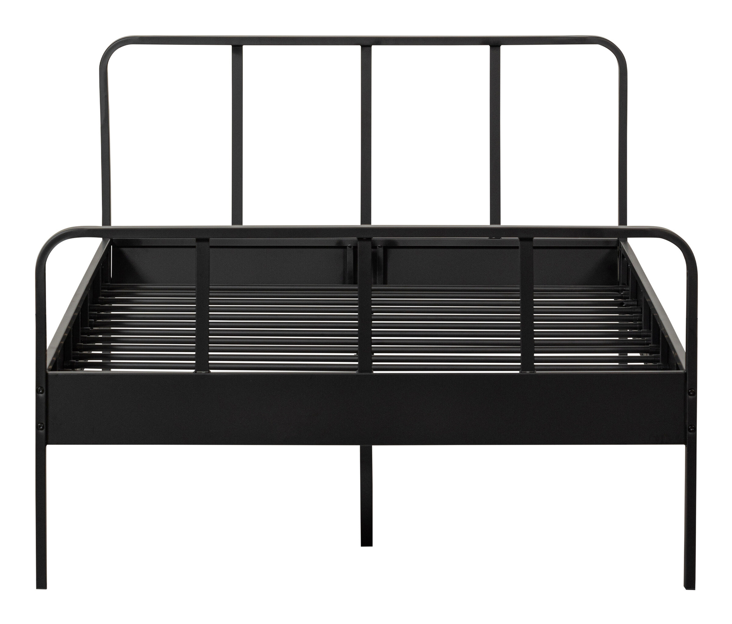 WOOOD Bed 'Mees' Staal, 120 x 200cm, kleur Zwart