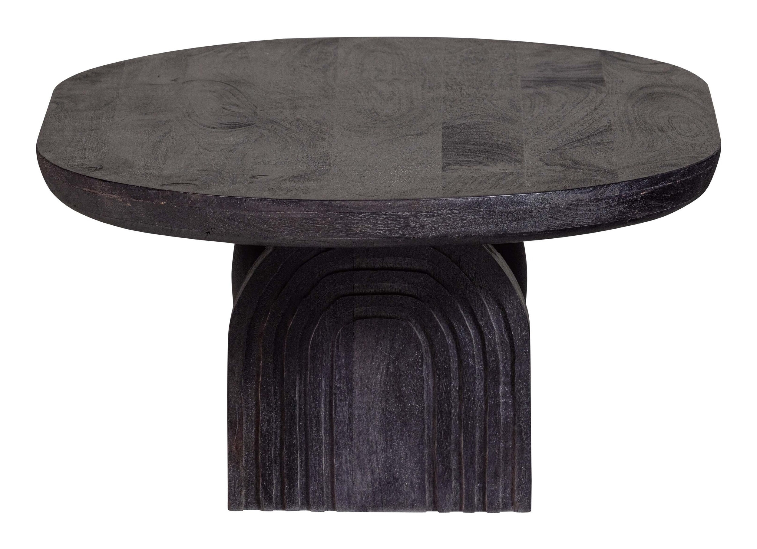 WOOOD Salontafel 'Steppe' Mangohout, 110 x 72cm, kleur zwart