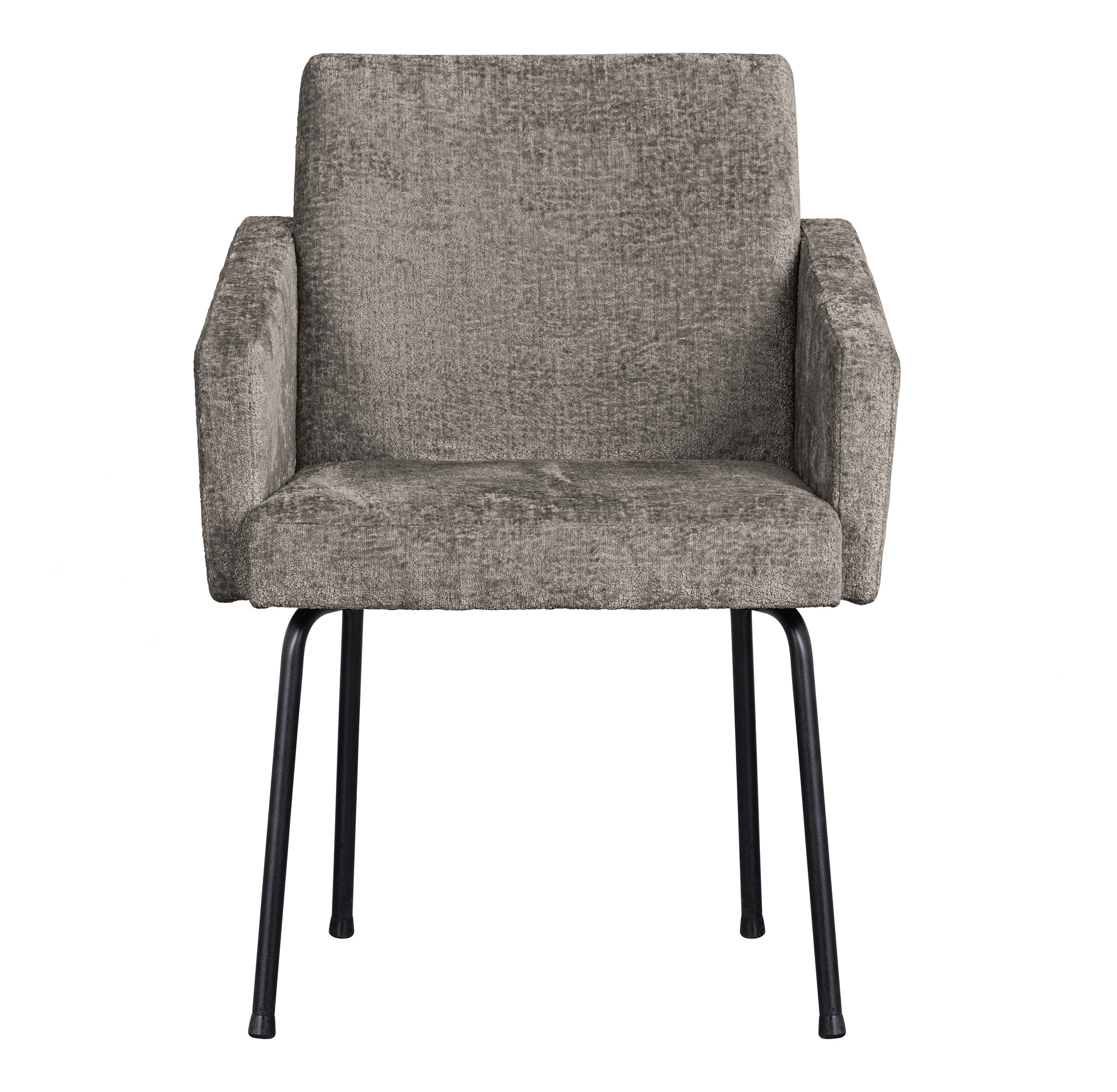 WOOOD Eetkamerstoel 'Mount' Chenille, kleur Taupe
