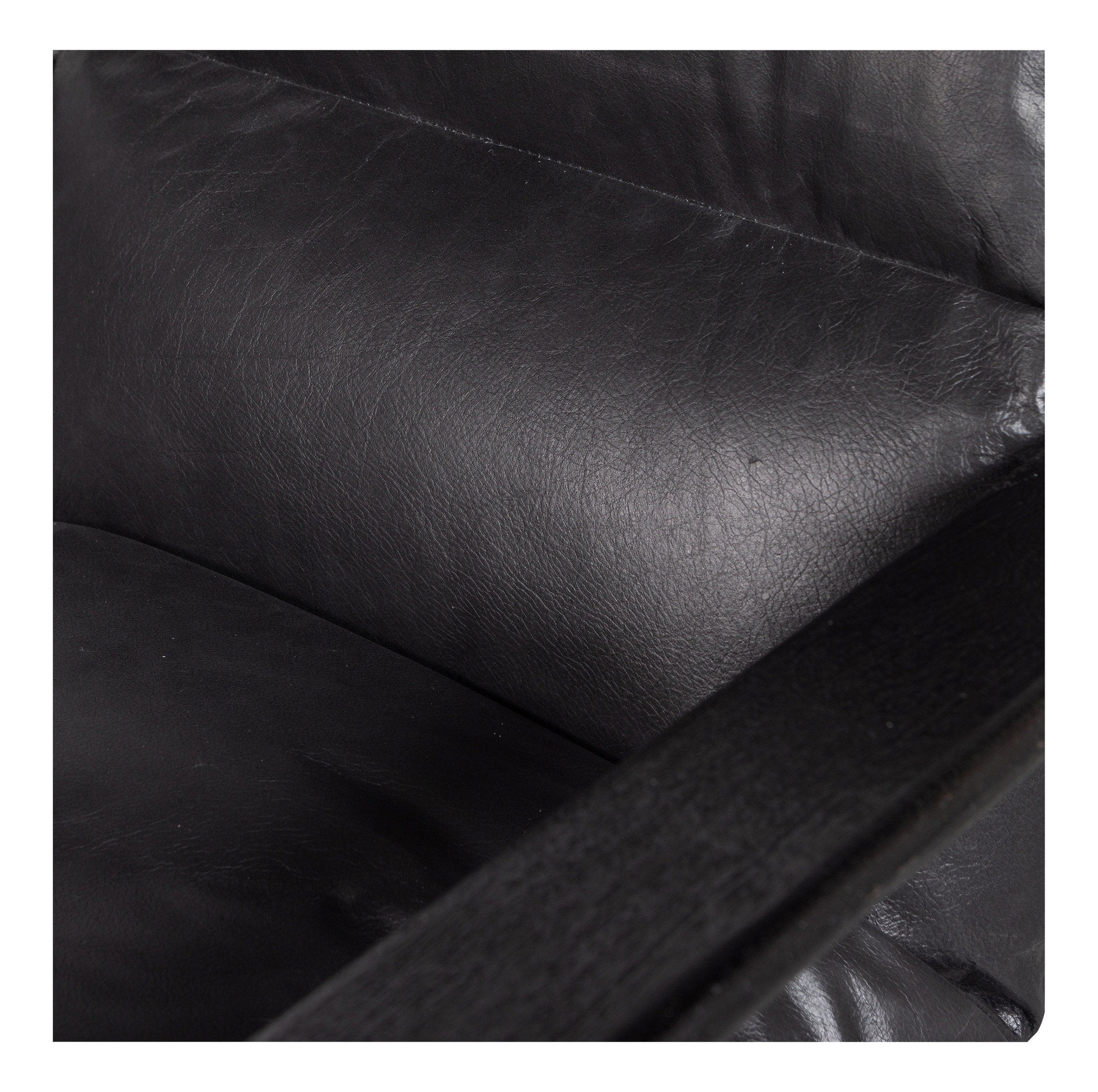 WOOOD Fauteuil 'Houston' Acaciahout, kleur Zwart
