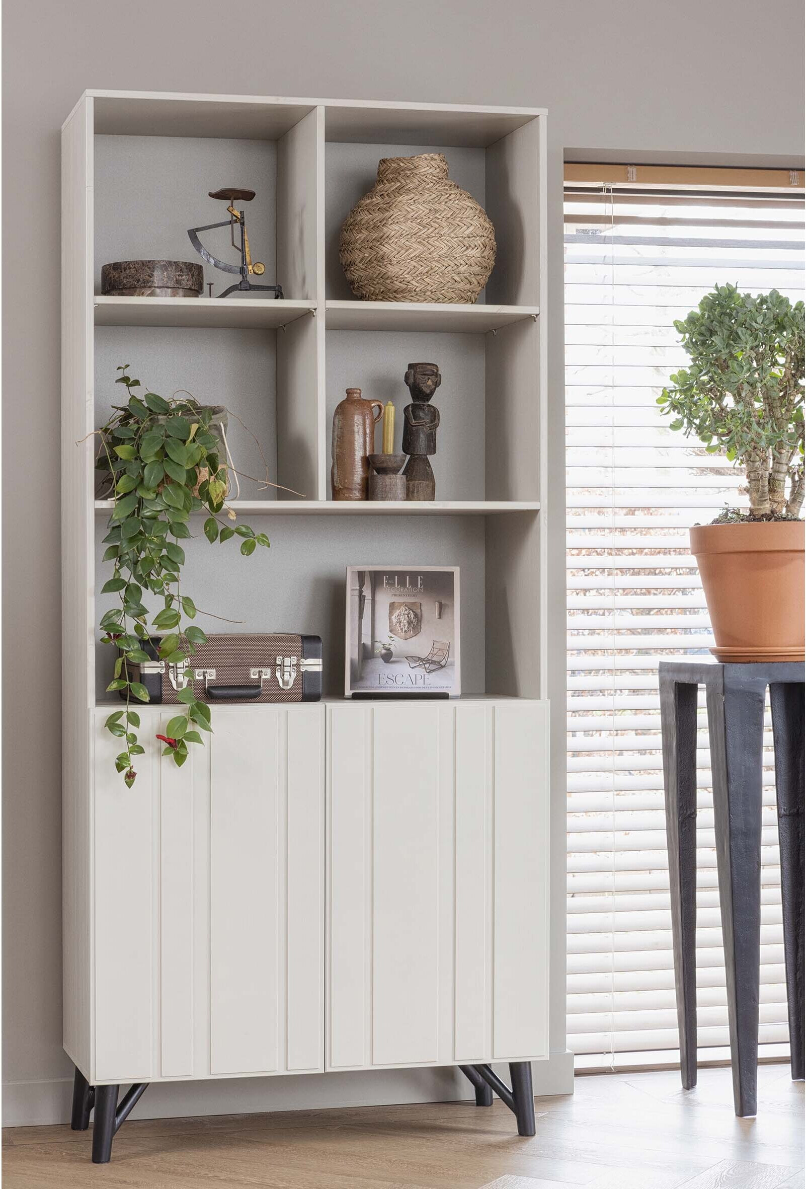 WOOOD Opbergkast 'Miller' Grenenhout, 200 x 90cm