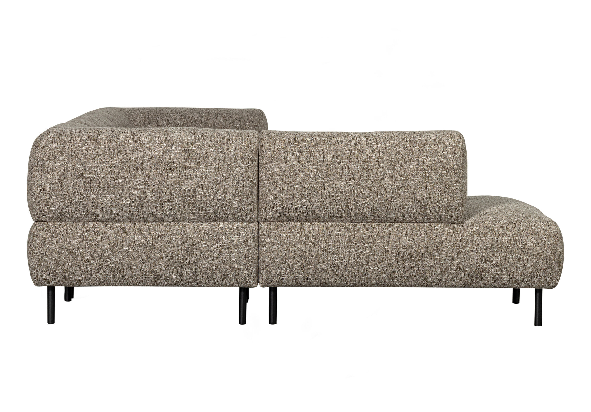 WOOOD Hoekbank 'Lloyd' Links, Woven, kleur Bruin Melange