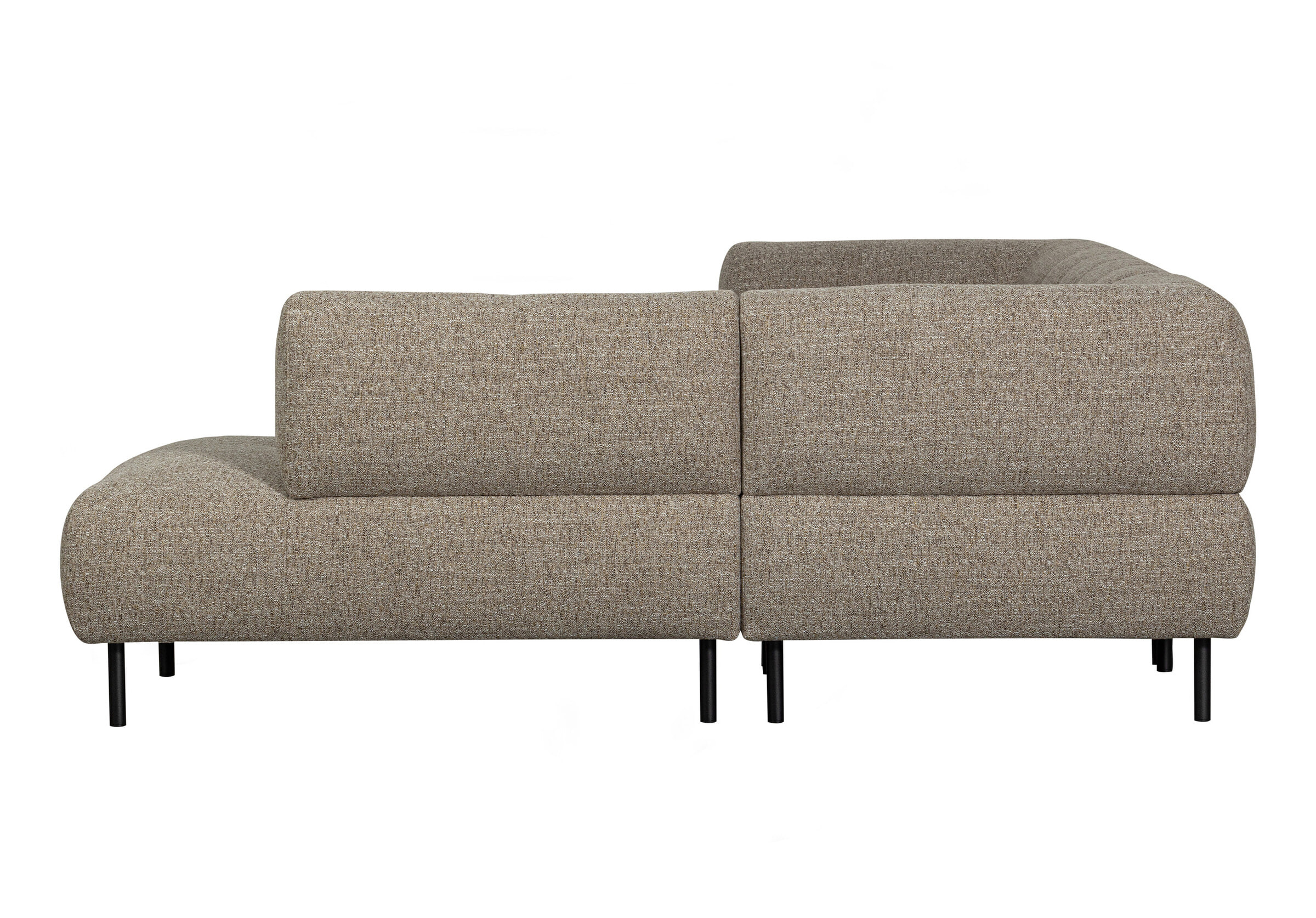WOOOD Hoekbank 'Lloyd' Rechts, kleur Bruin Melange