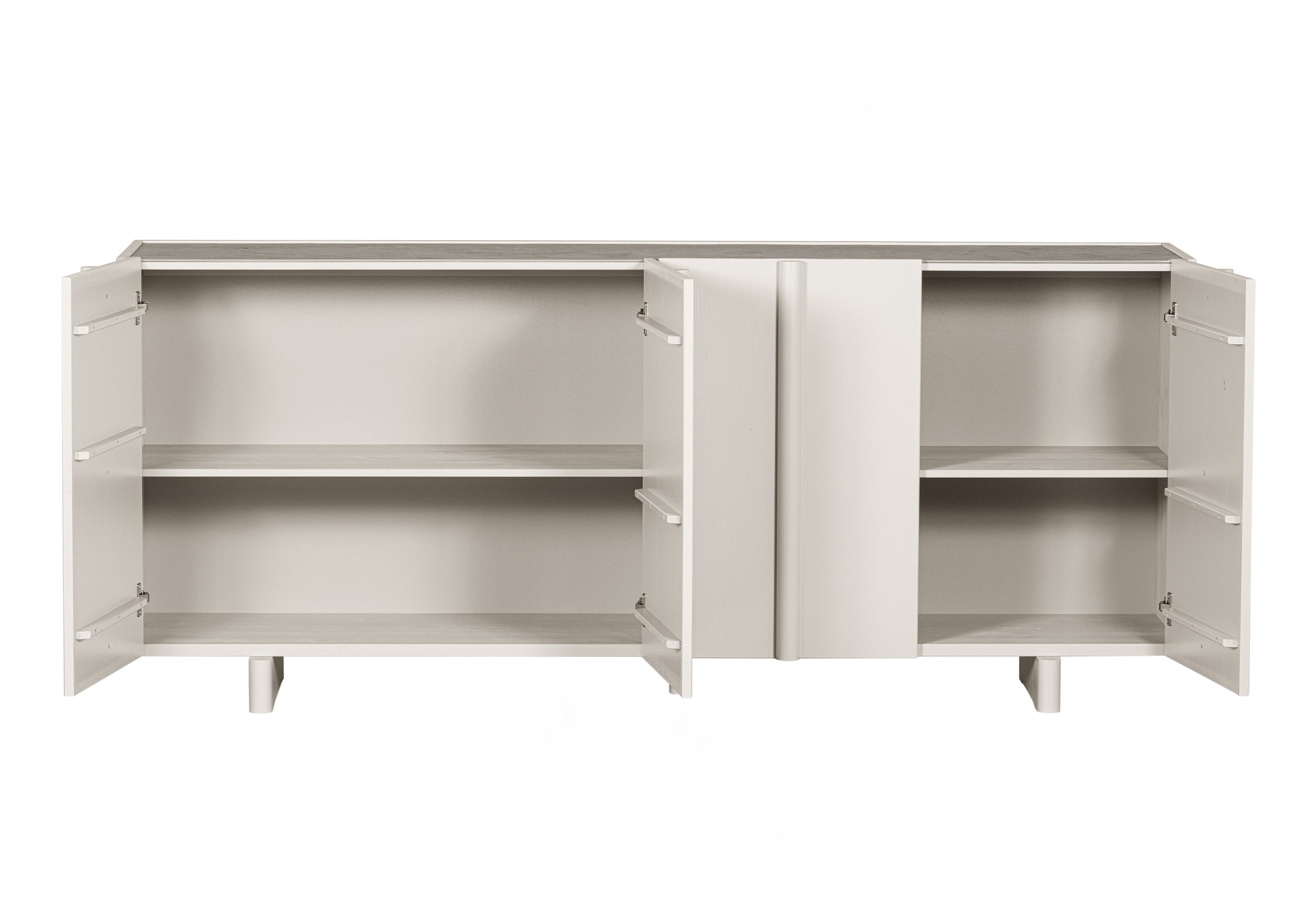 WOOOD Dressoir 'Basu' Grenen, 200cm, kleur Dust