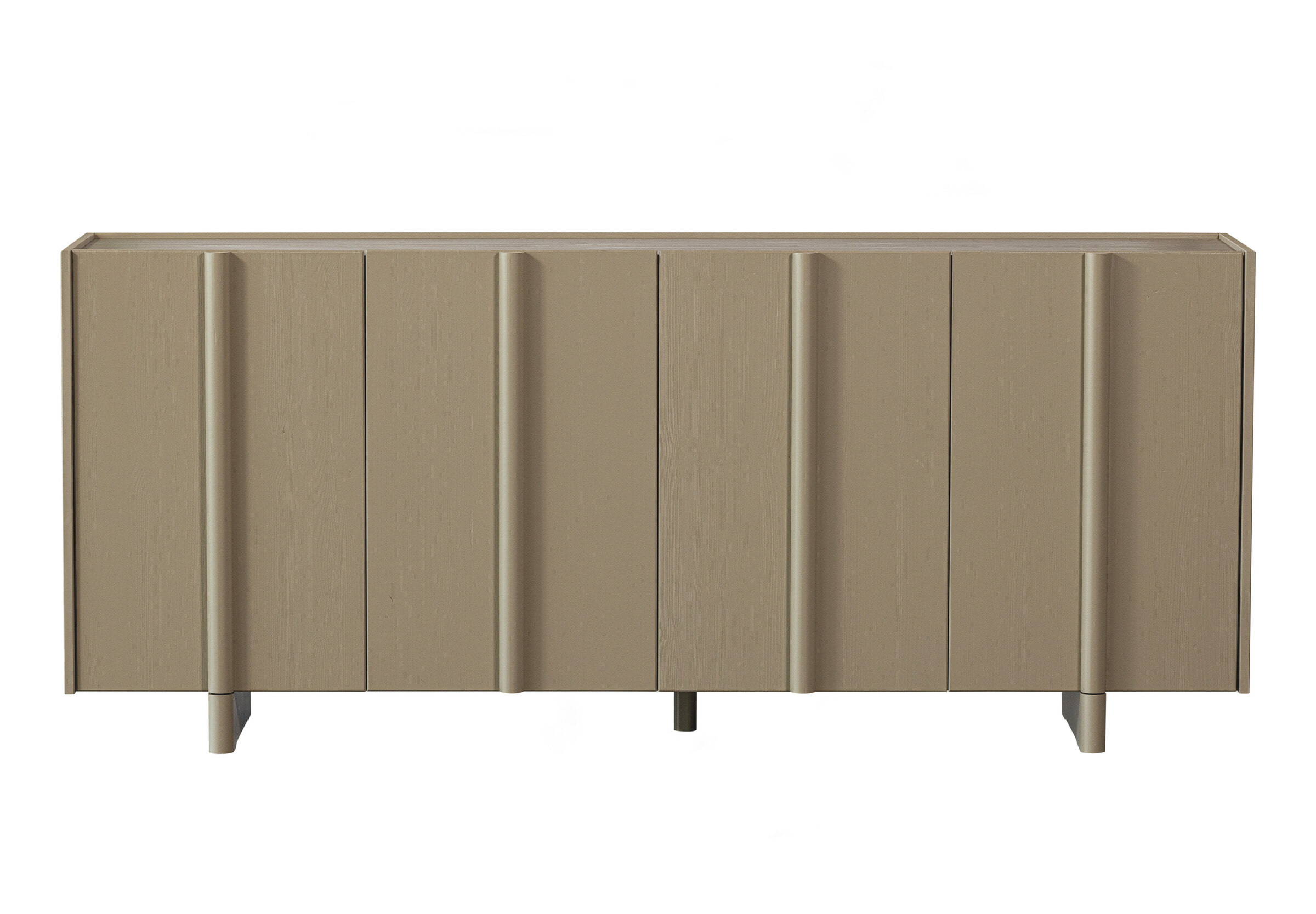 WOOOD Dressoir 'Basu' Grenen, 200cm, kleur Mud