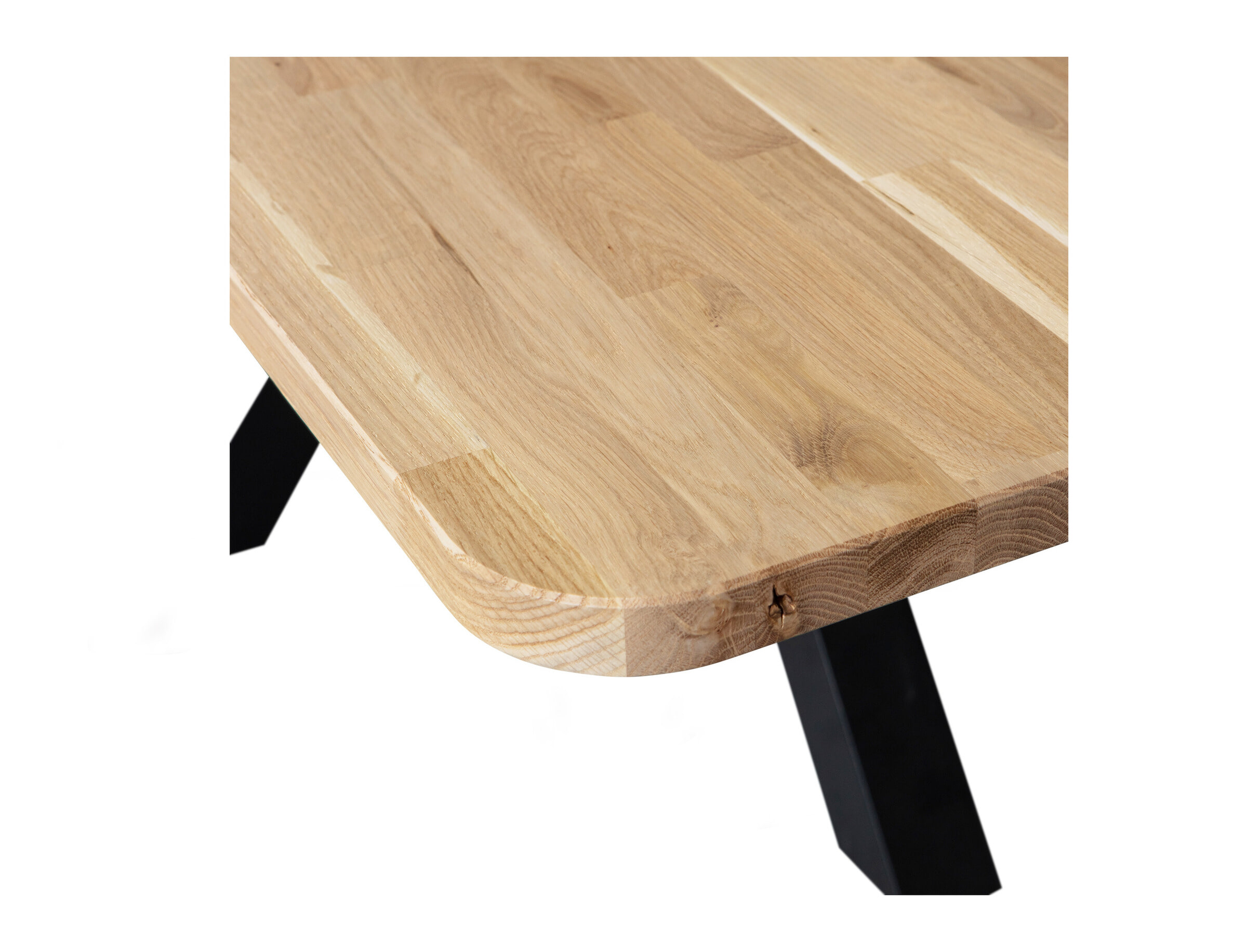 WOOOD Eettafel 'Combi-tablo' Eikenhout, 240 x 100cm, kleur Naturel