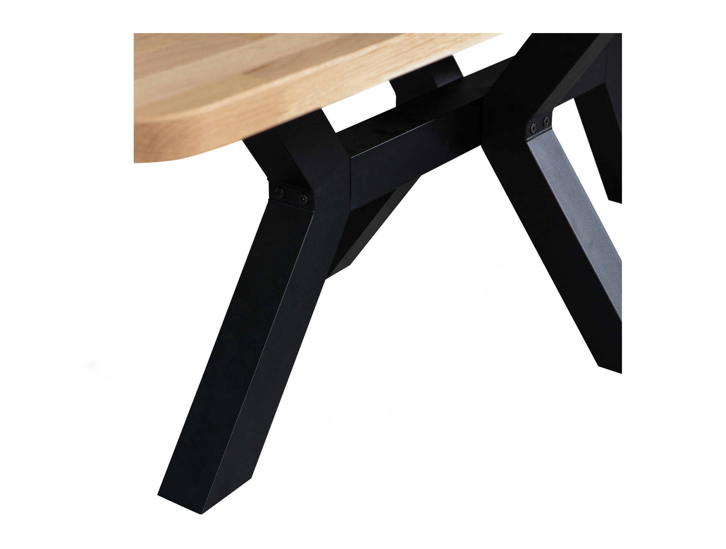 WOOOD Eettafel 'Combi-tablo' Eikenhout, 240 x 100cm, kleur Naturel