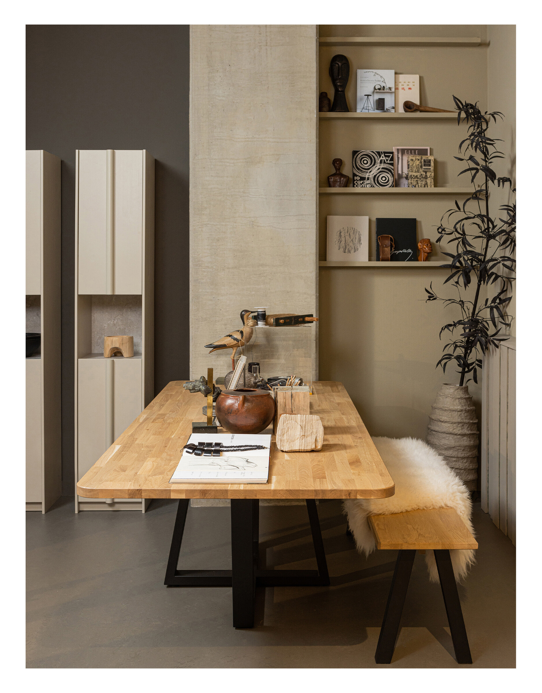 WOOOD Eettafel 'Tablo' Eikenhout, 240 x 100cm, kleur Naturel