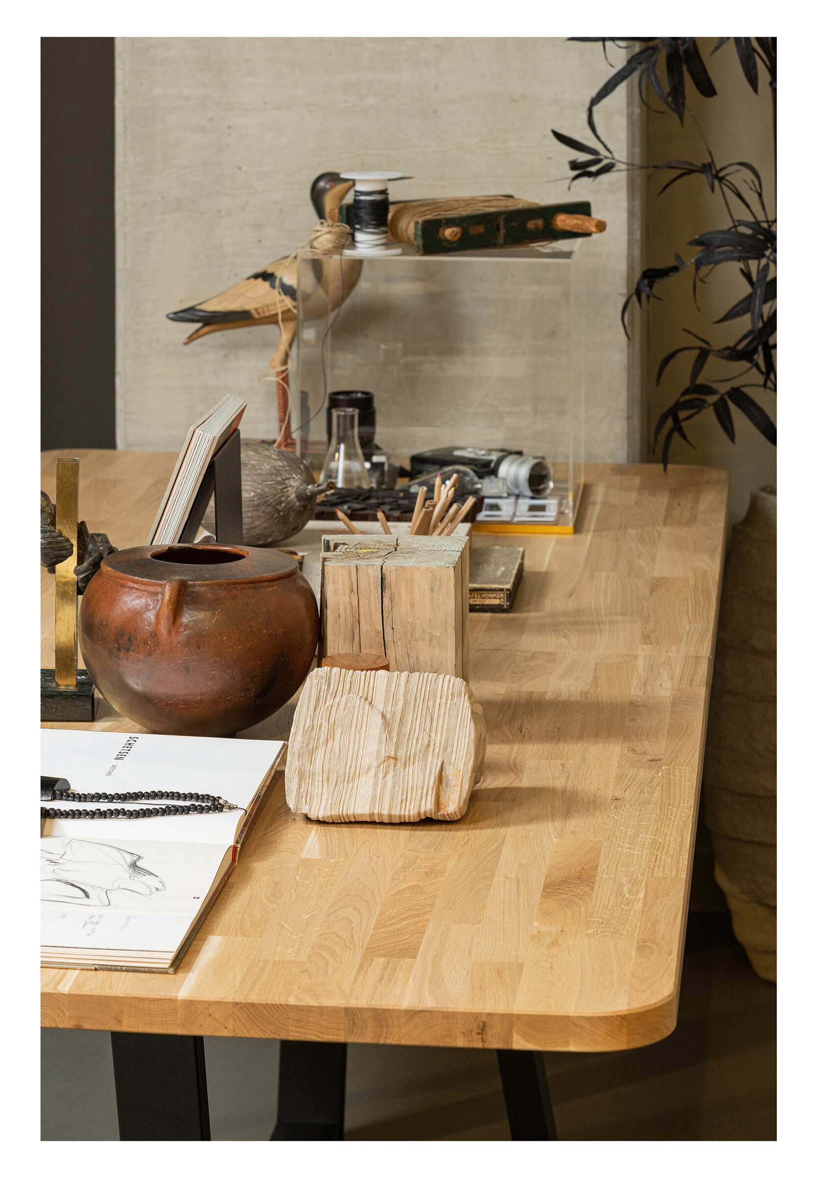 WOOOD Eettafel 'Tablo' Eikenhout, 240 x 100cm, kleur Naturel