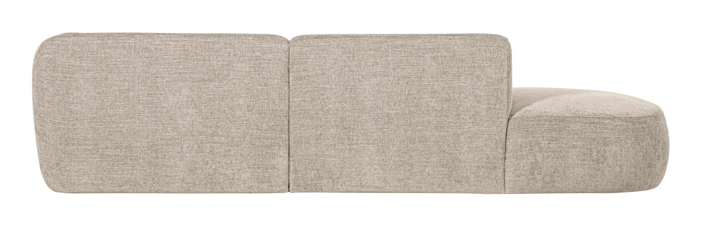 WOOOD Loungebank 'Polly' Rechts, 278cm, Woven, kleur Zand