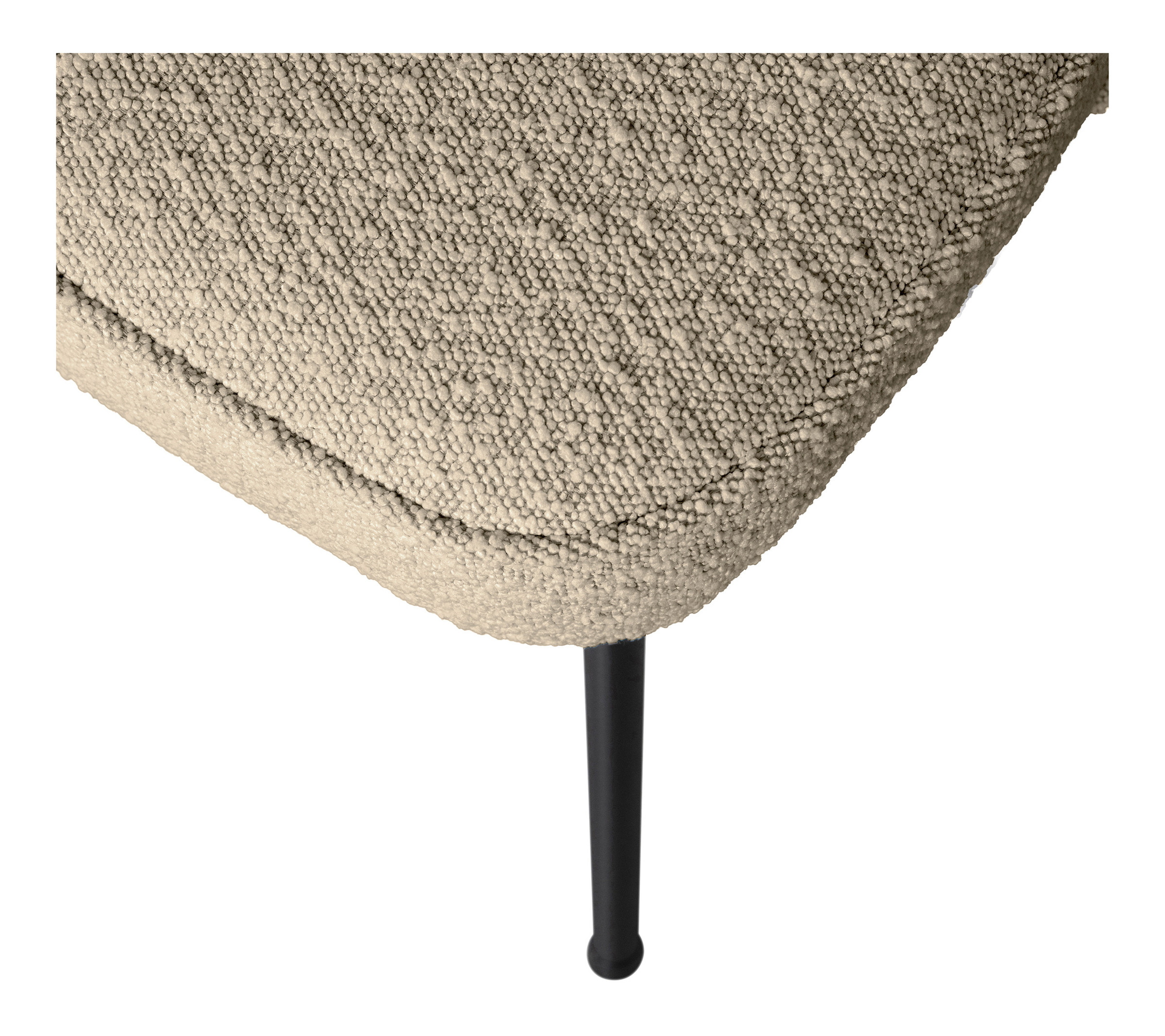 WOOOD Eetkamerbank 'Vogue' Bouclé, kleur Beige