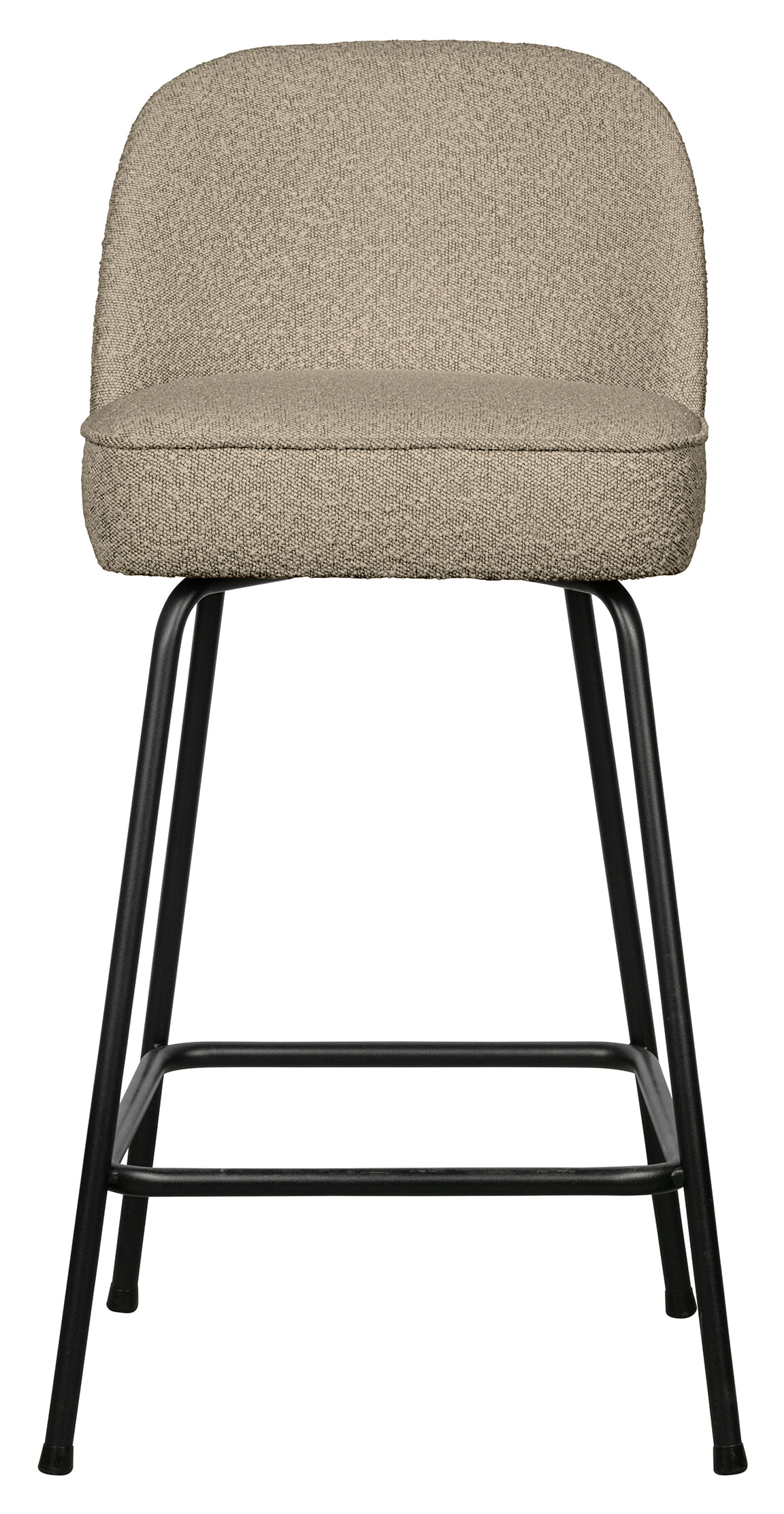 BePureHome Barstoel 'Vogue' Bouclé, kleur Beige (zithoogte 64cm)