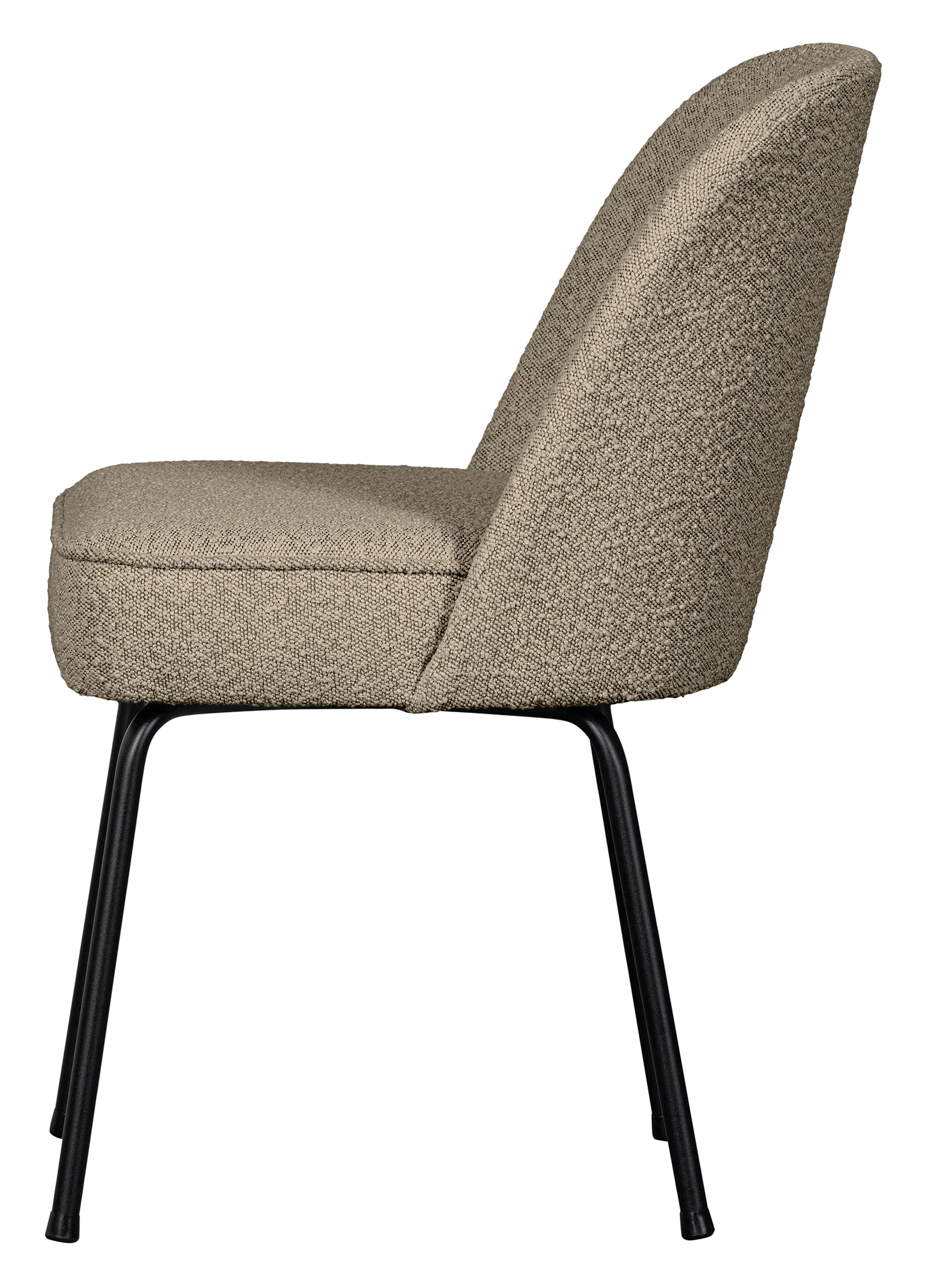 WOOOD Eetkamerstoel 'Vogue' Bouclé, kleur Beige