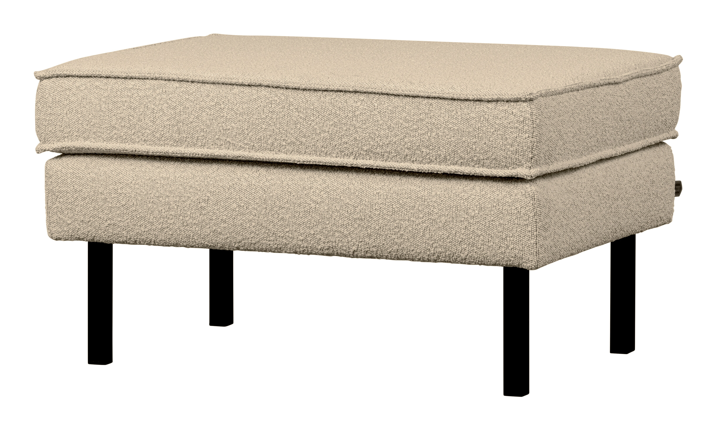 BePureHome Hocker 'Rodeo' Bouclé, kleur Beige