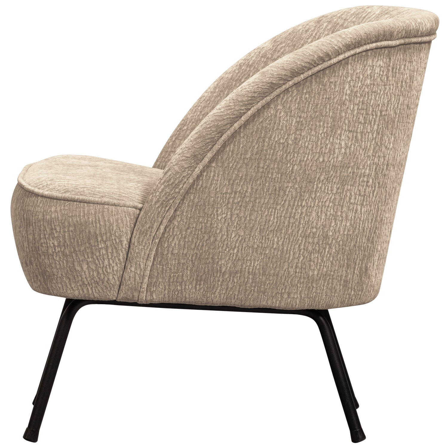 WOOOD Fauteuil 'Vogue' Chenille, kleur Zand
