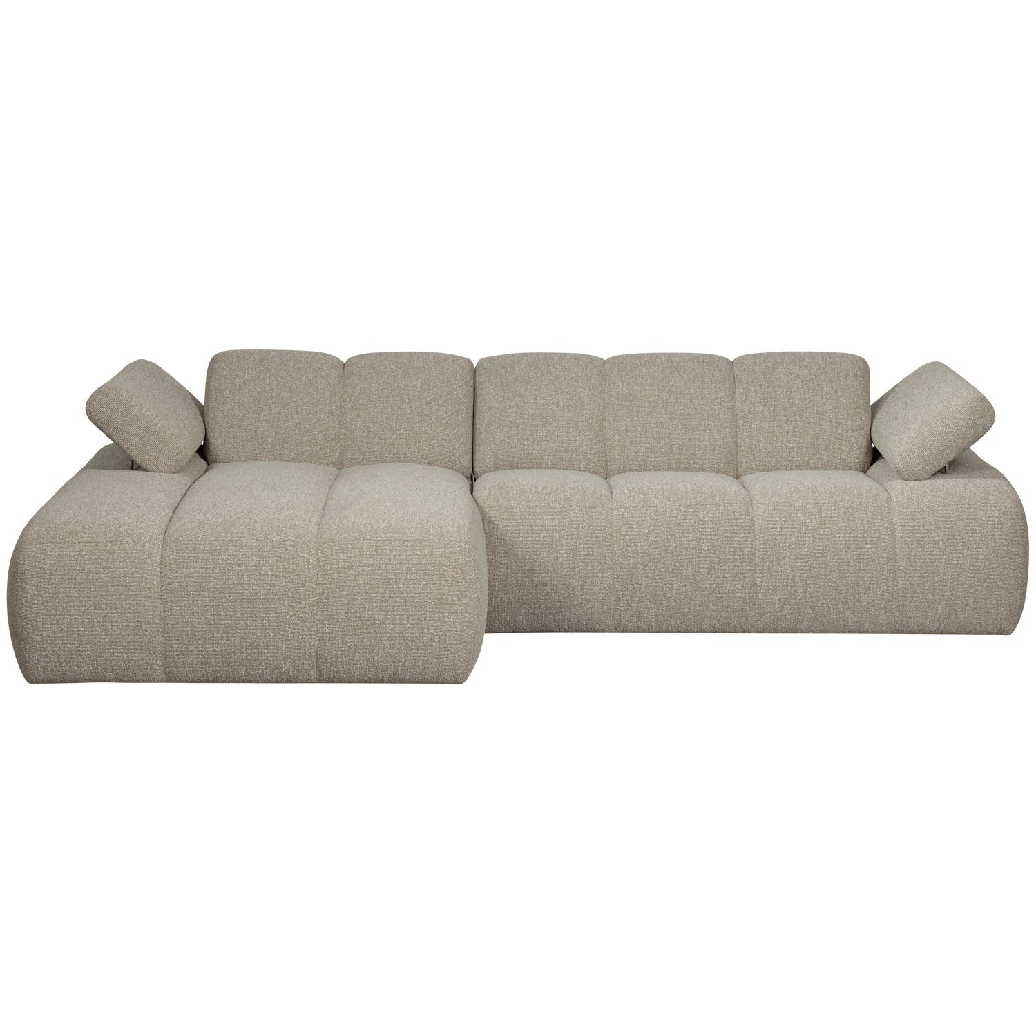 WOOOD Loungebank 'Mojo' Links, Bouclé, kleur Beige Melange, foto 6