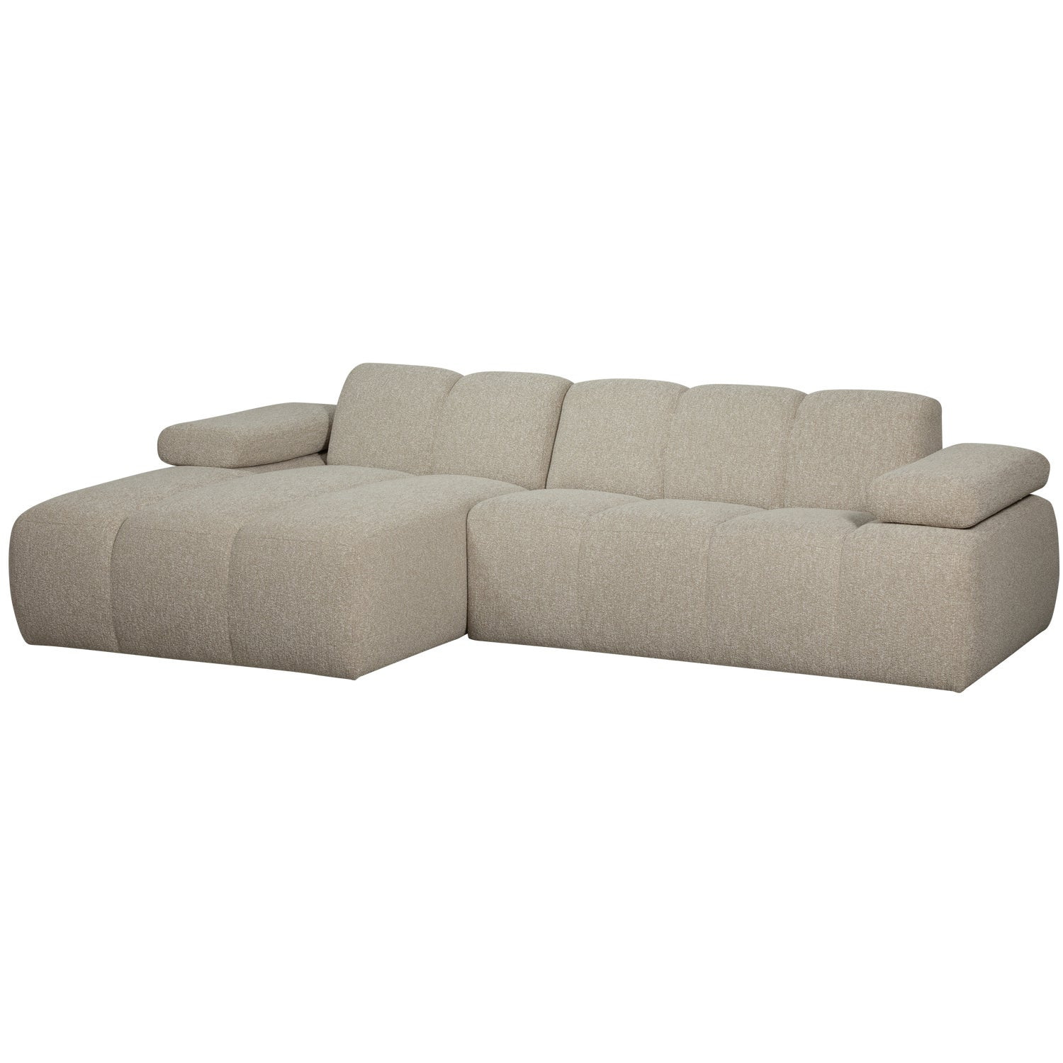 WOOOD Loungebank 'Mojo' Links, Bouclé, kleur Beige Melange, foto 8