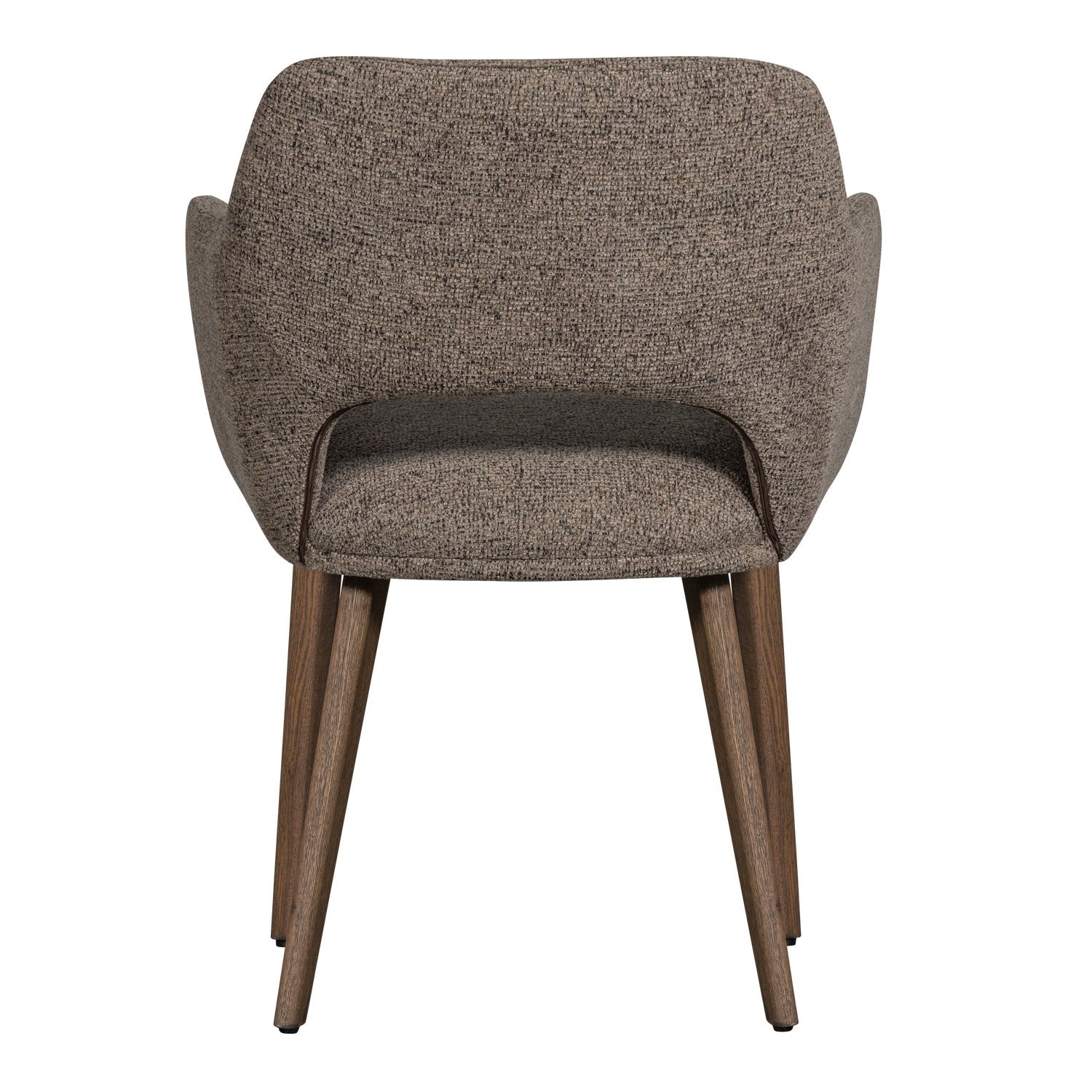 WOOOD Eetkamerstoel 'Murat' Chenille, kleur Taupe/Bruin