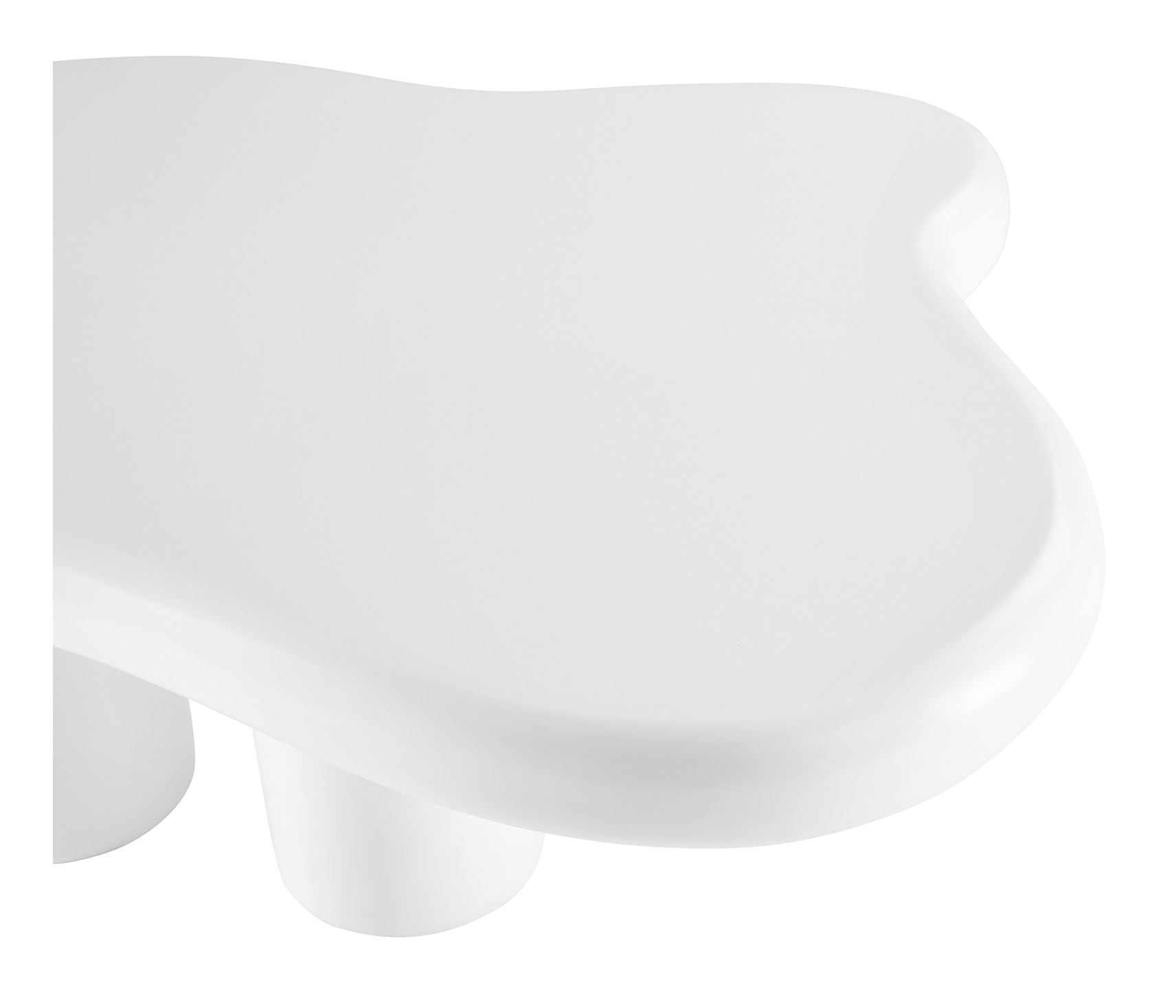Artistiq Organische Salontafel 'Coleen' 123 x 89cm, kleur wit